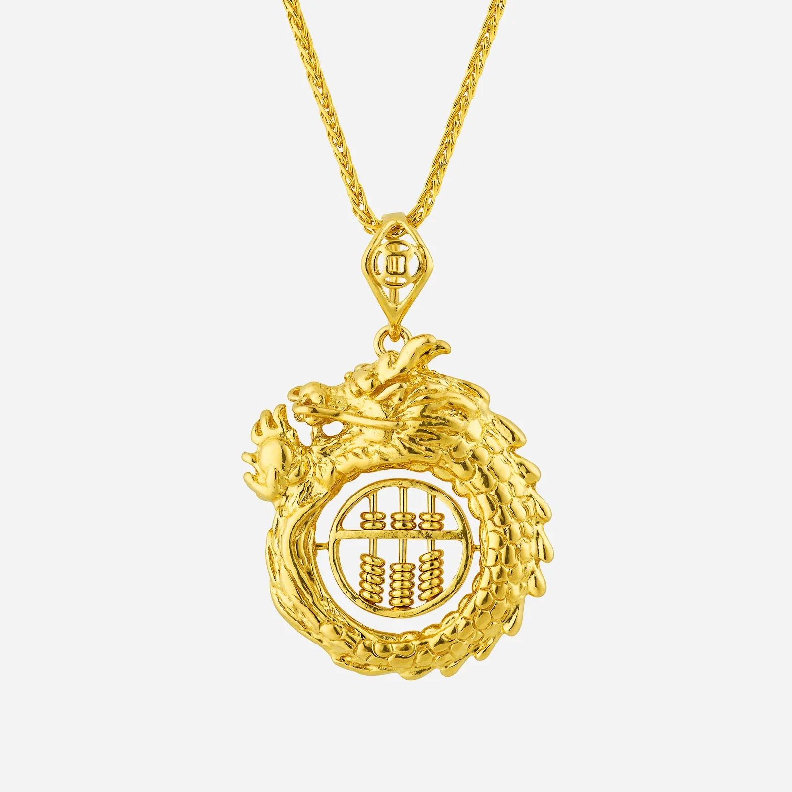 Dragon Abacus Pendant in Yellow Gold (G22KSTYLE1427A)