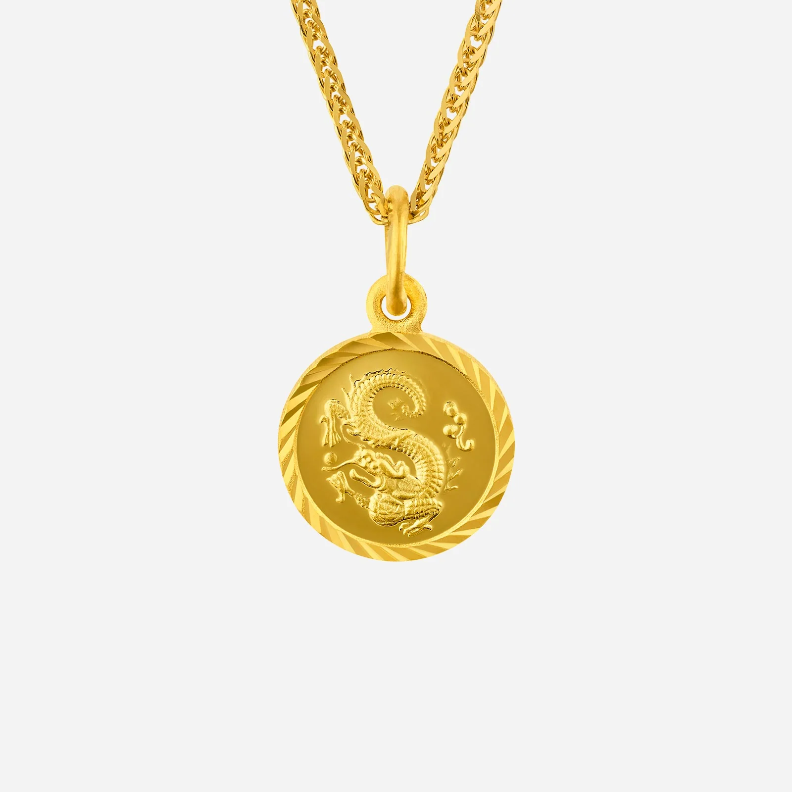 Dragon Pendant in Yellow Gold (G999ZODIAC176051317A)