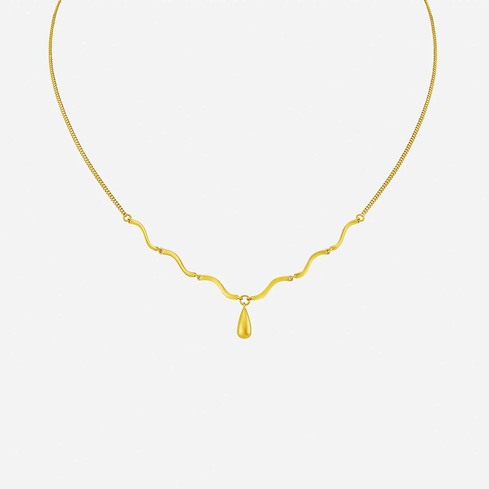 Droplet Necklace in Yellow Gold (F22KSTYLE0474A)