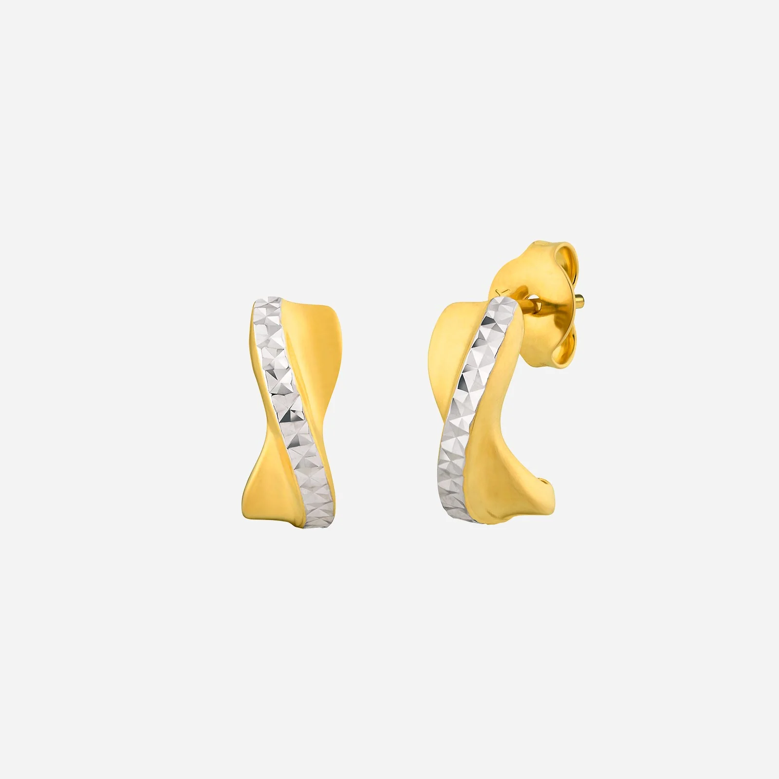Earrings in Yellow White Gold (H22KGROUP082V1174A)