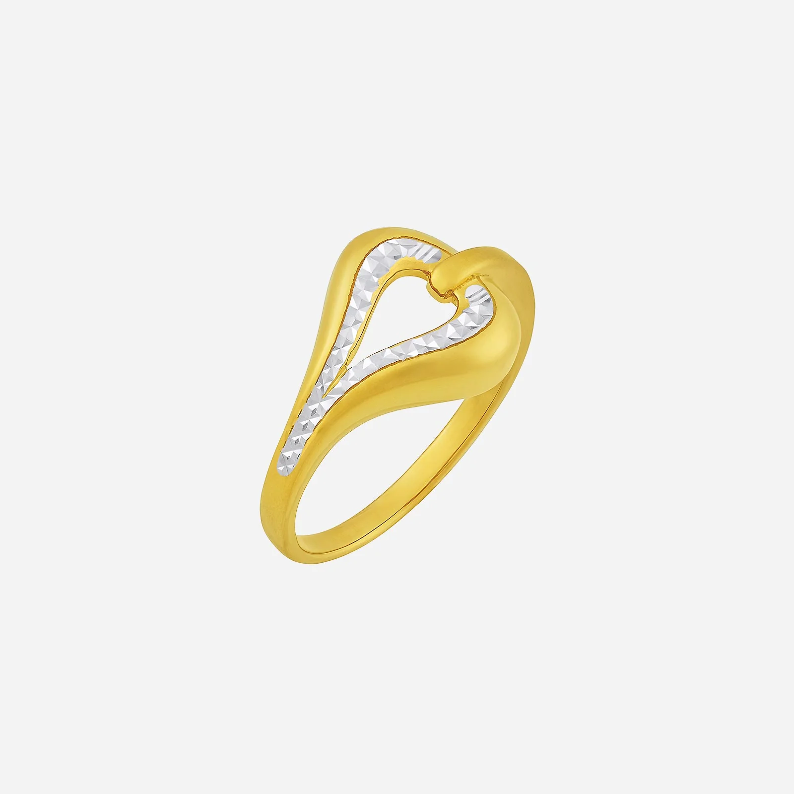 Elegance Omega Ring in Yellow White Gold (A22KGROUP178V0968A)