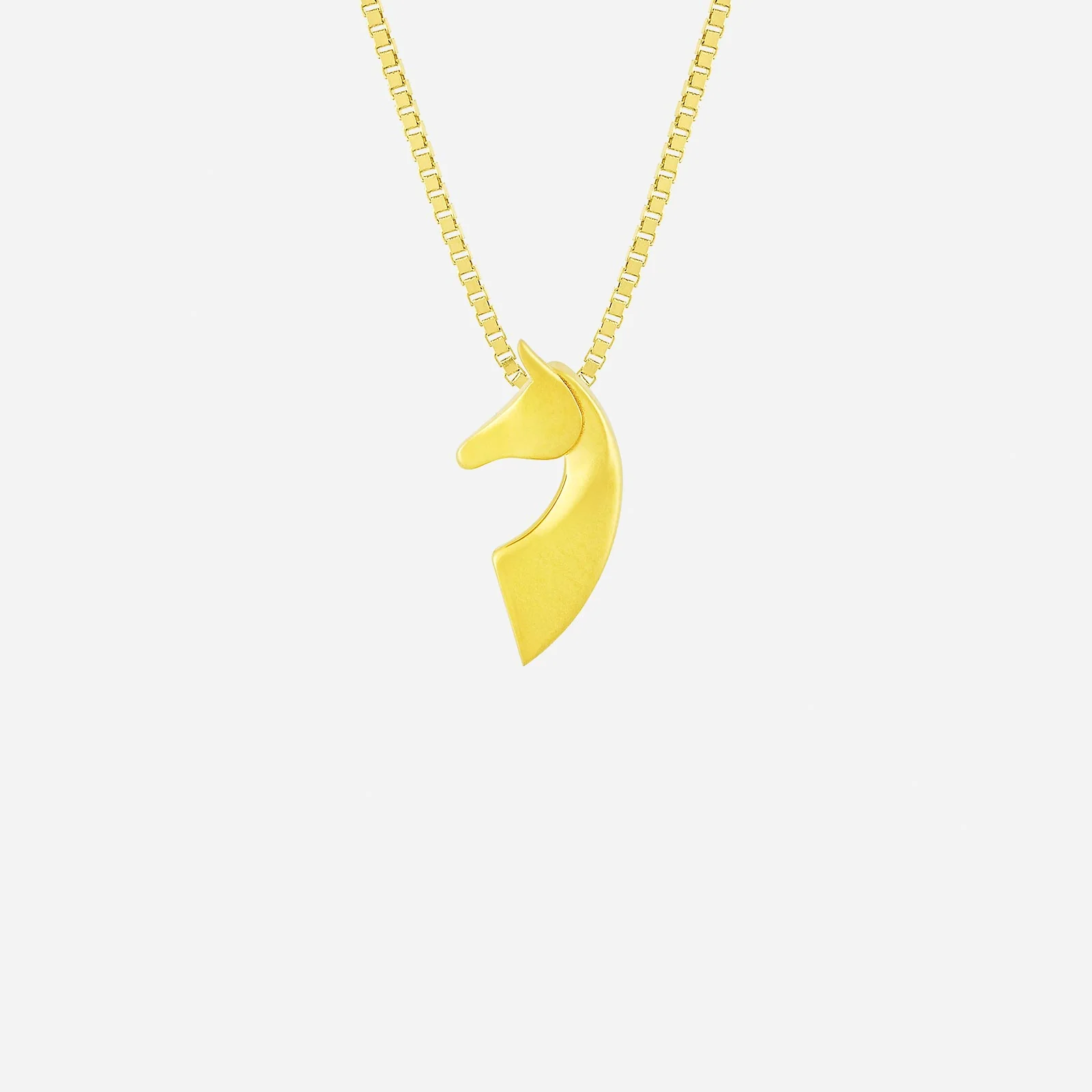 Elegant Verso Horse Pendant in Yellow Gold (G22KSTYLE1850A)
