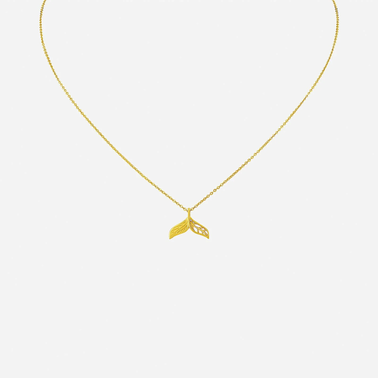 Endless Fishtail Necklace in Yellow Gold (F22KFREESTYLE0514A)
