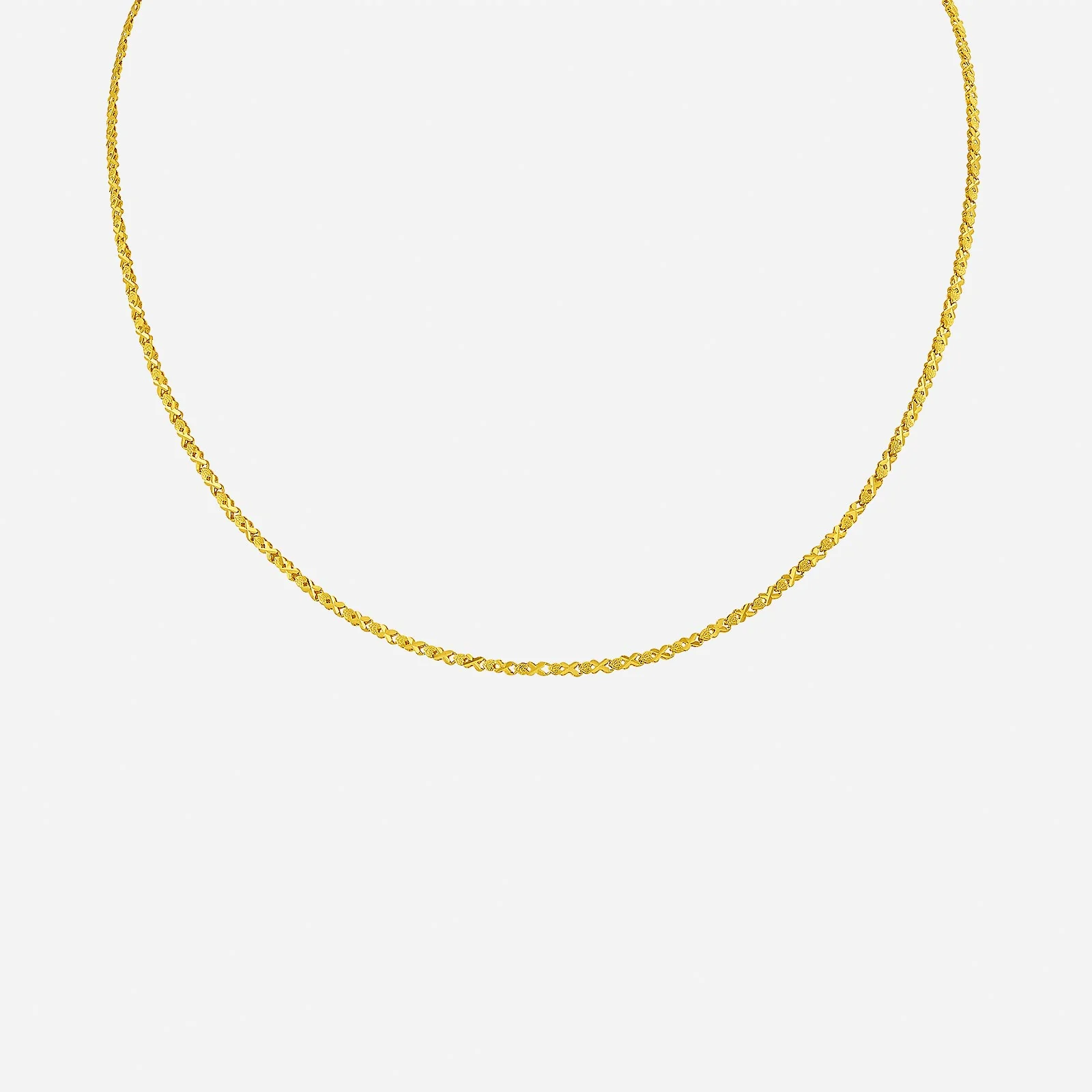 Eternal Heart Chain Necklace in Yellow Gold (F999GROUP163V0494A)