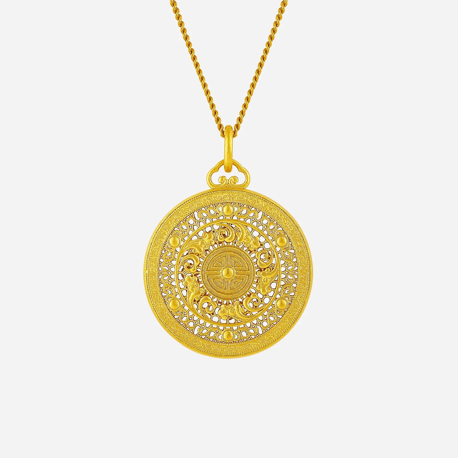 Eternal Prosperity Pendant in Yellow Gold (G999STYLE1906A)