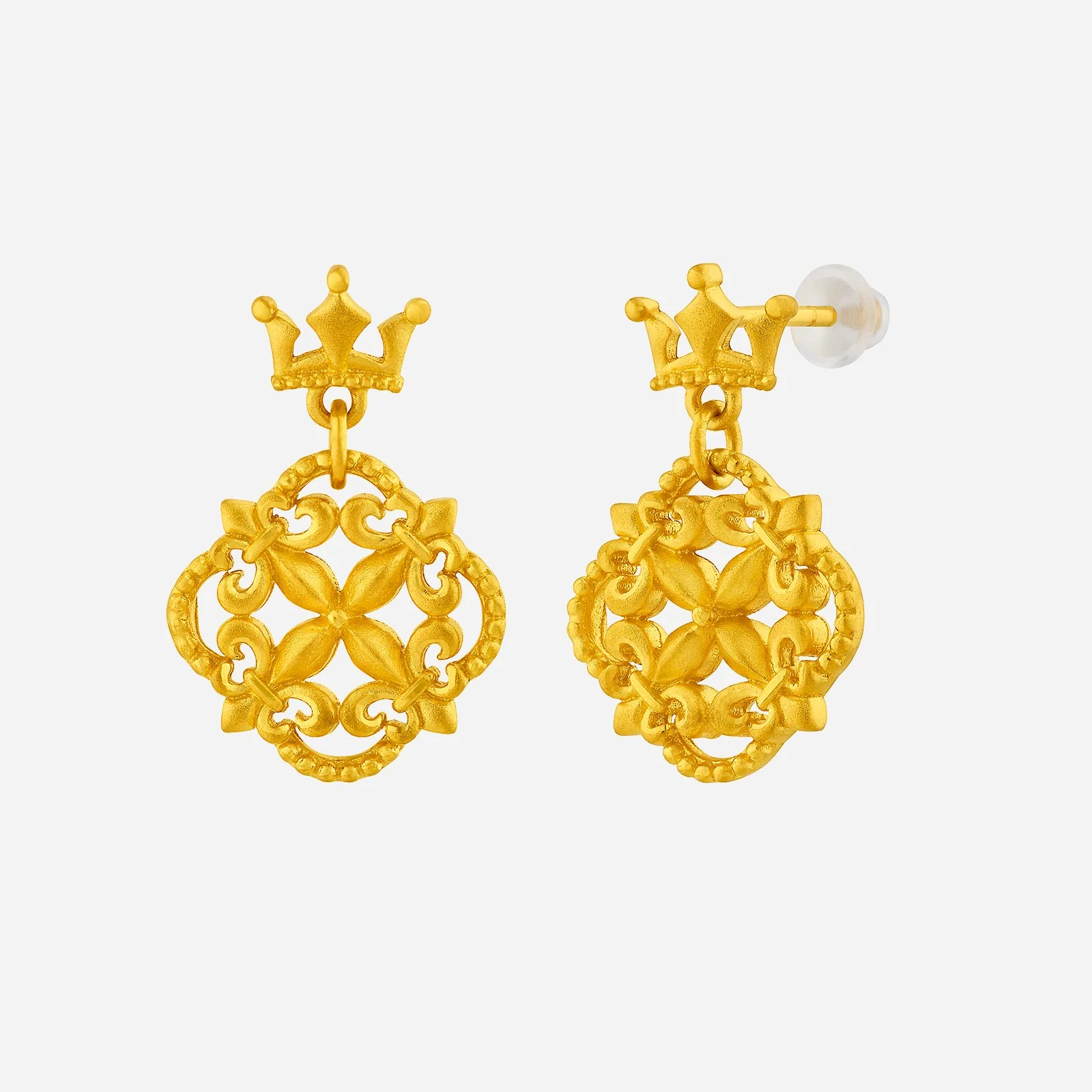 Euphorbia Earings in Yellow Gold (H999GROUP137V1379A)