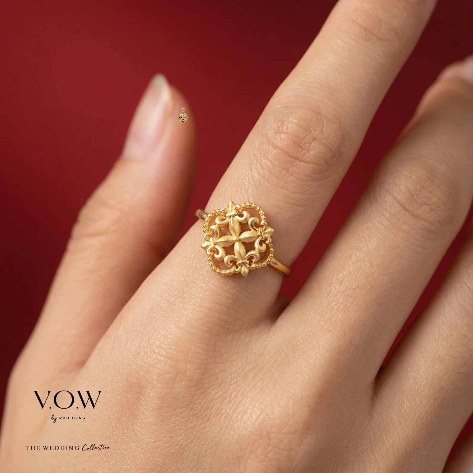 Euphorbia Ring in Yellow Gold (A999GROUP137V0877A) - Image 2
