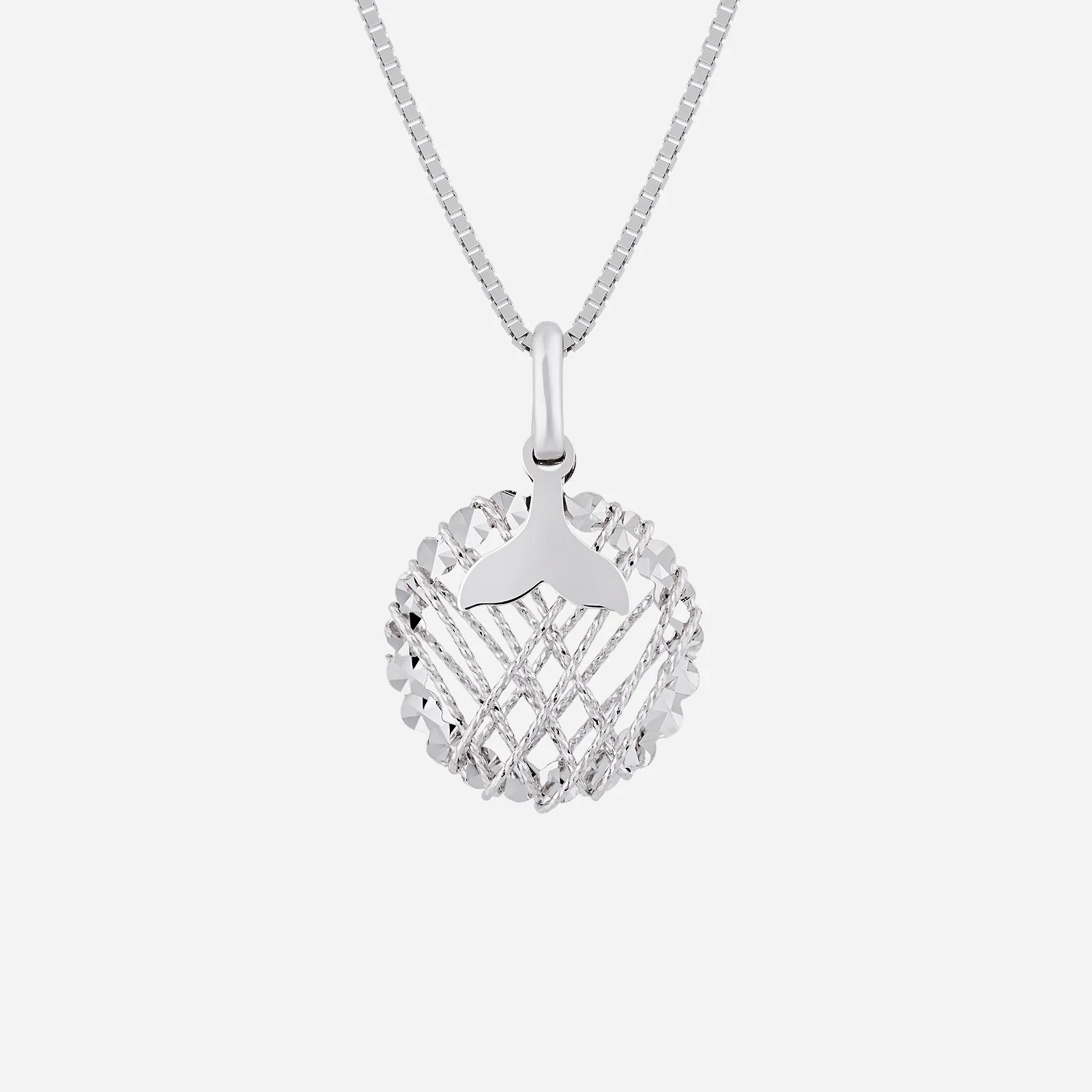 Fish Tail Pendant with White Gold (G750STYLE1400A)