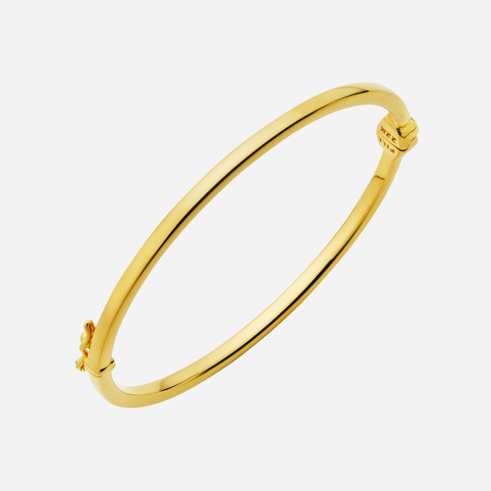 Flat Bangle in Yellow Gold (DSTYLES085J0002A)
