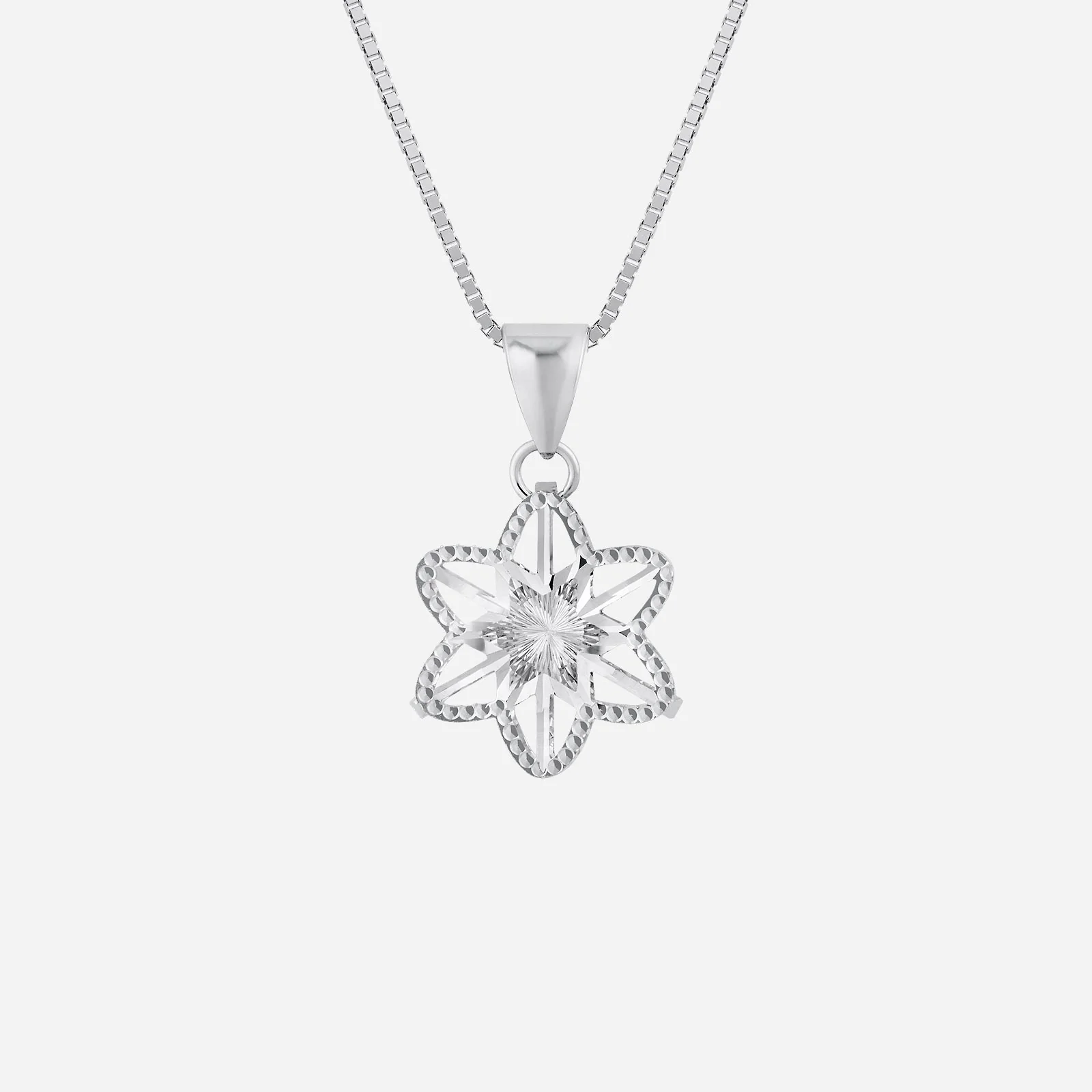 Flower Pendant in White Gold (G750STYLE1403A)