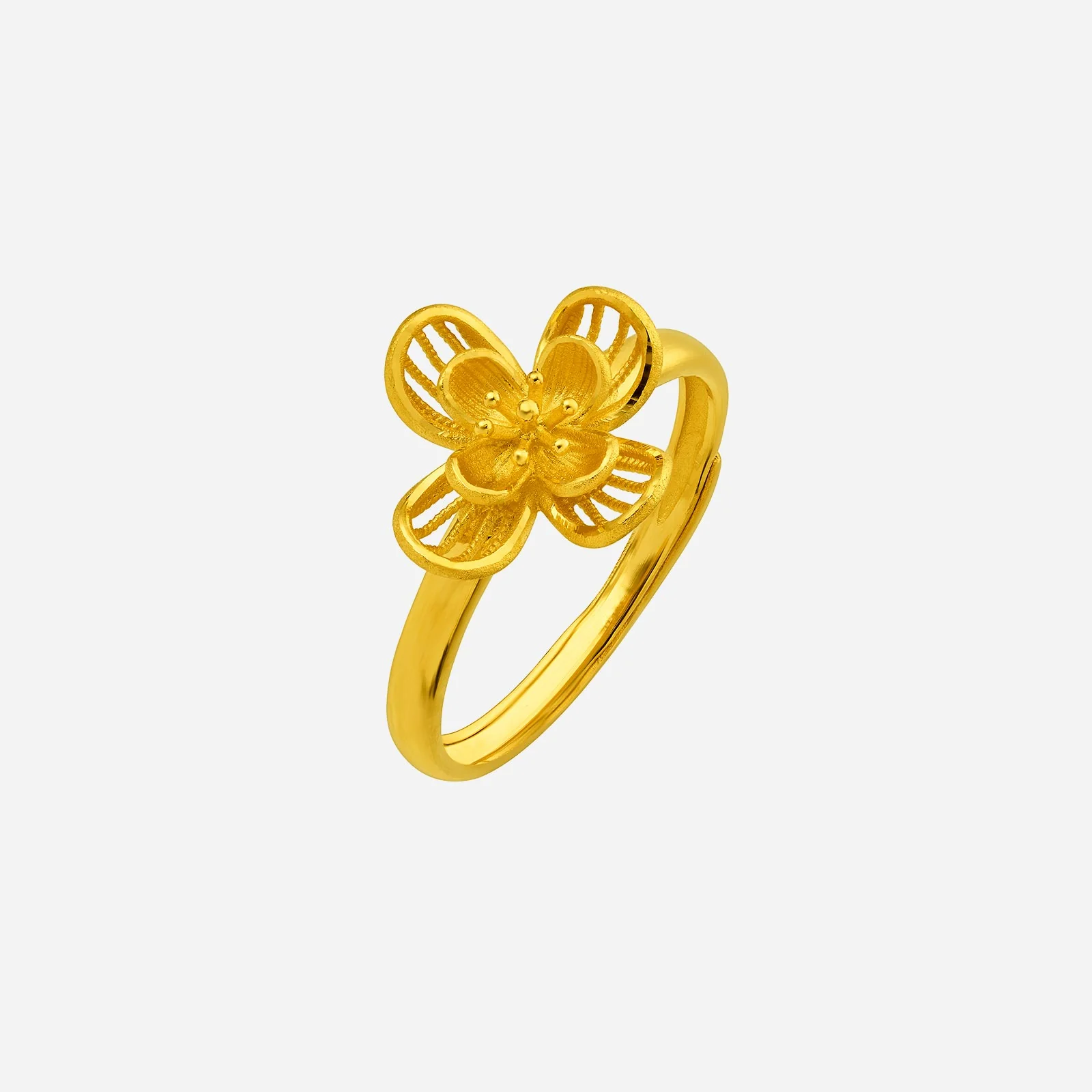 Flower Ring in Yellow Gold (A999GROUP068V0784A)