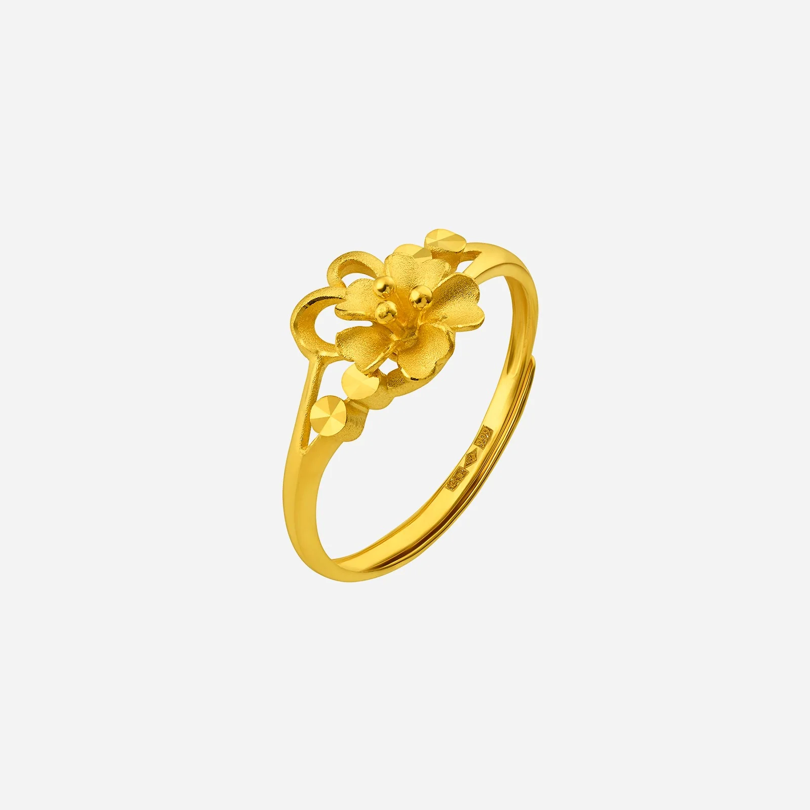 Flower Ring in Yellow Gold (A999STYLE0787A)