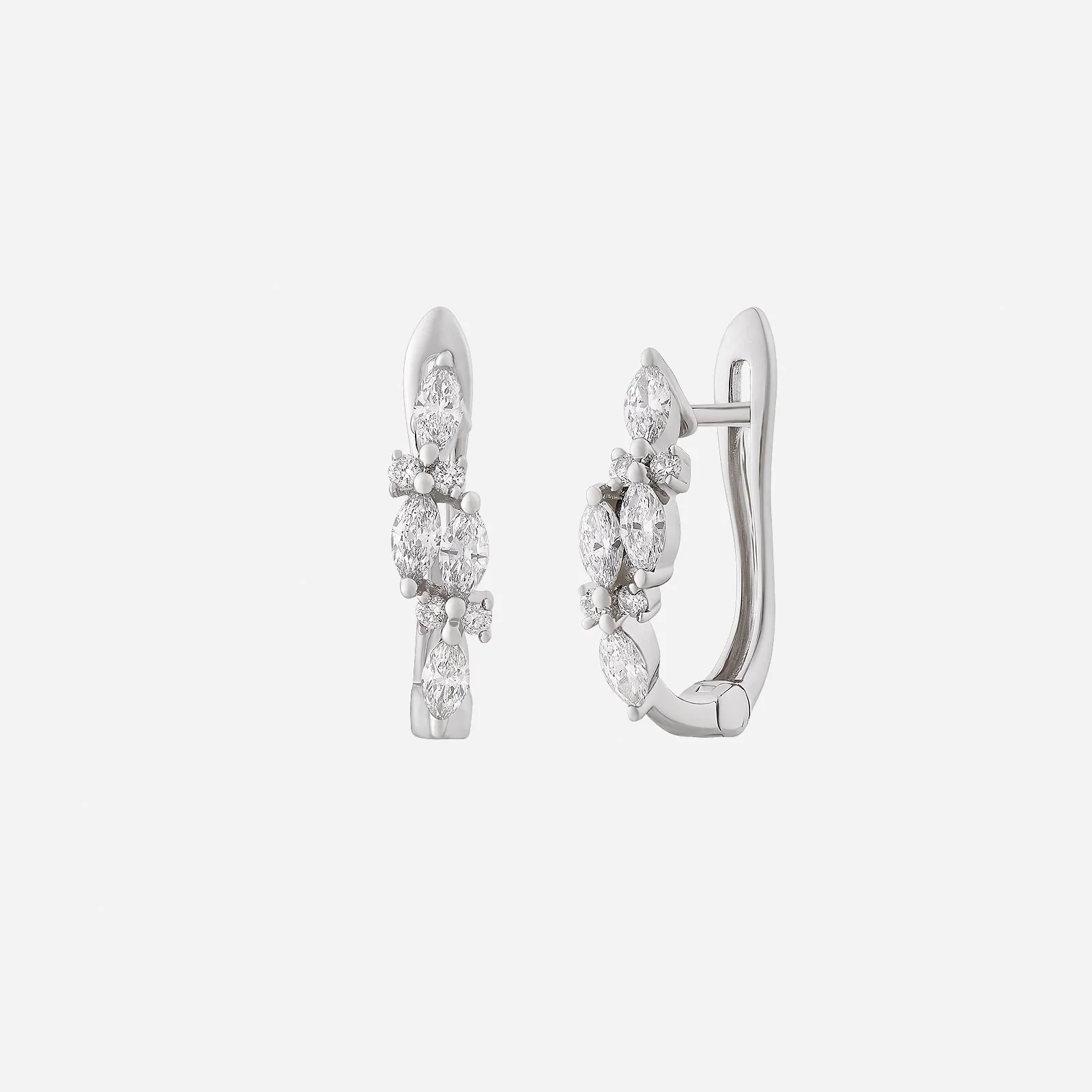 Fuchsia Diamond Earrings in White Gold (HDIAGROUP191V1562A)