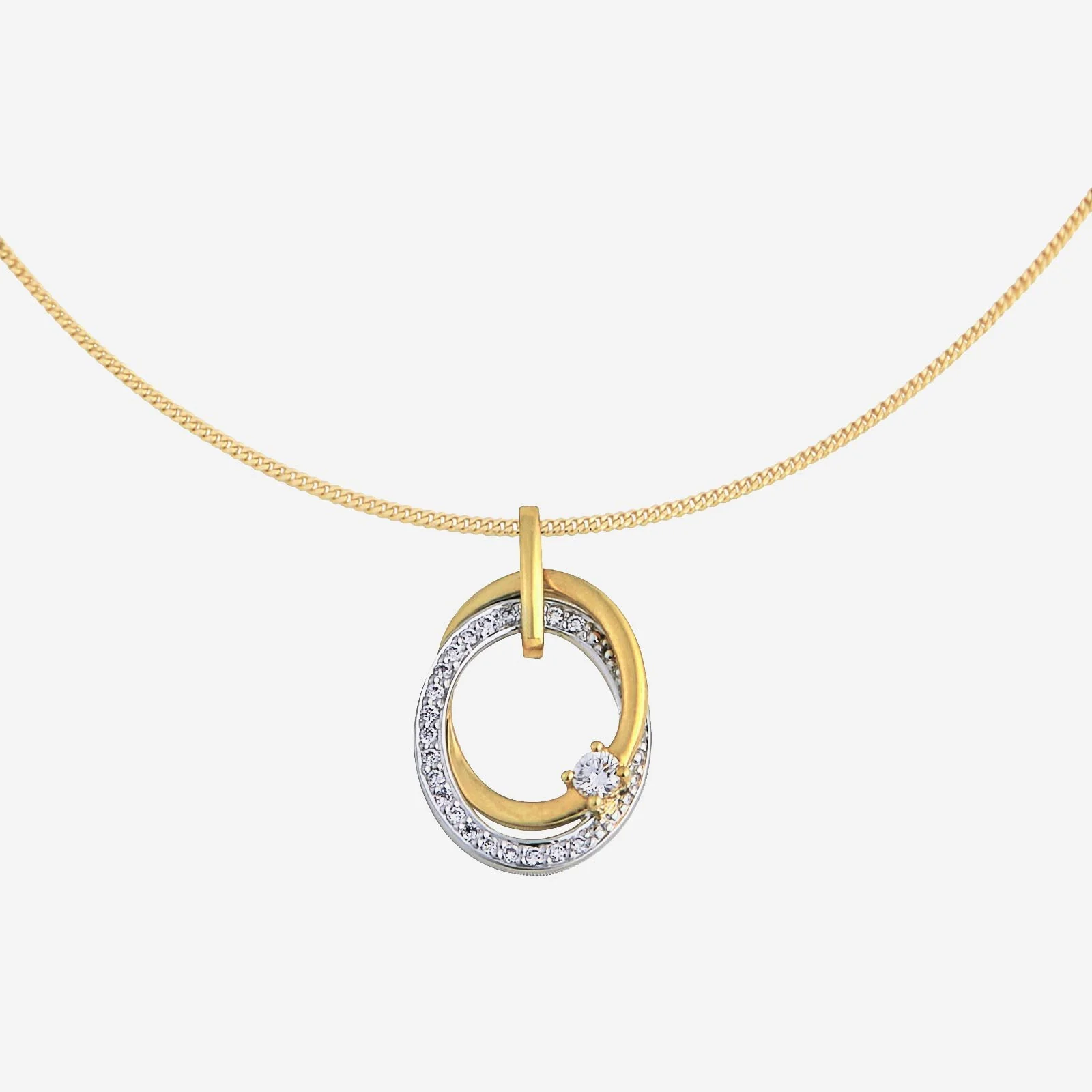 Galaxies Pendant in Yellow White Gold (GDIASTYLE0971A)