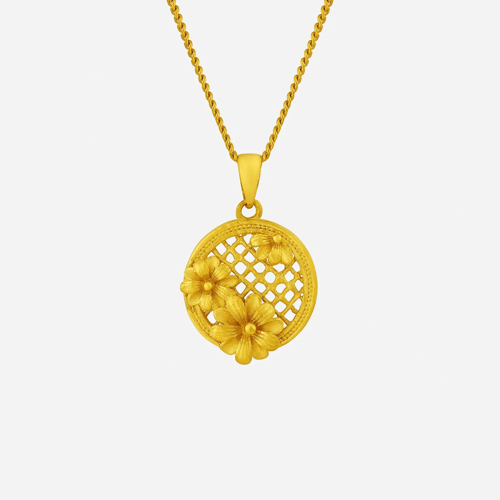 Garden Bloom Pendant in Yellow Gold (G999STYLE1623A)
