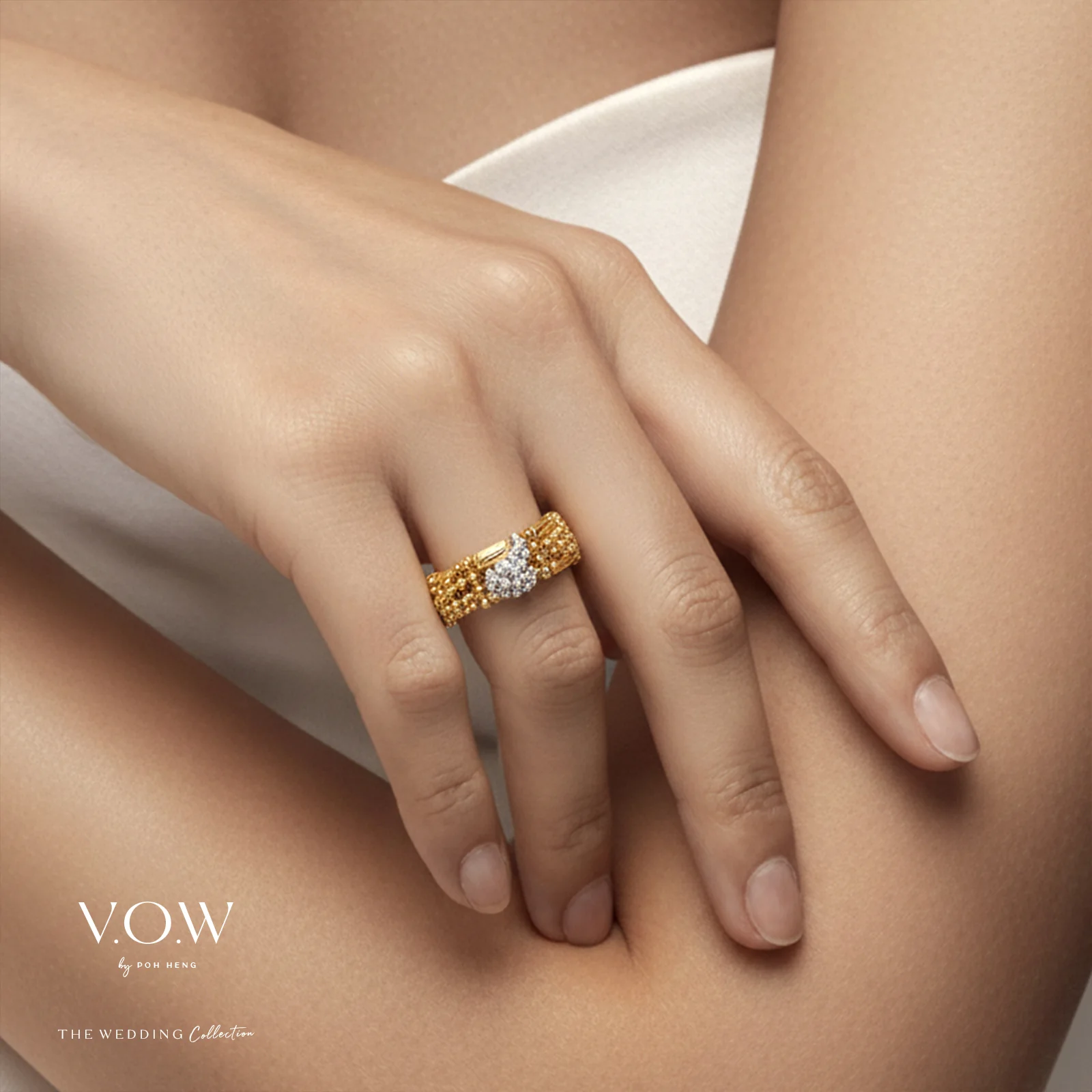 Gleam of Devotion Ring in Yellow White Gold (A22KGROUP129V0860A) - Image 2