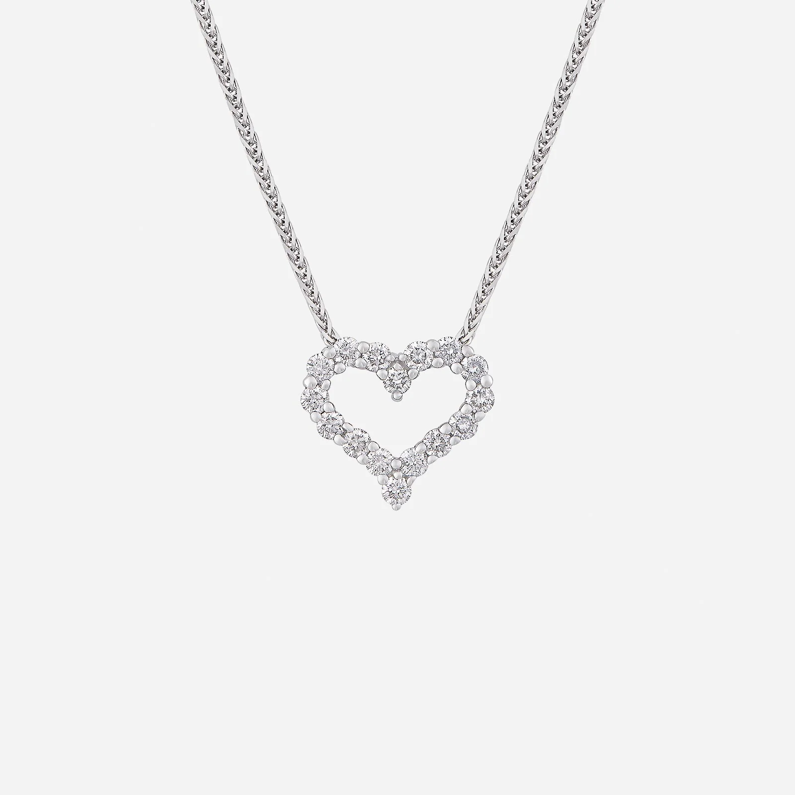Gleam of Romance Diamond Pendant in White Gold (GDIASTYLE1830A)