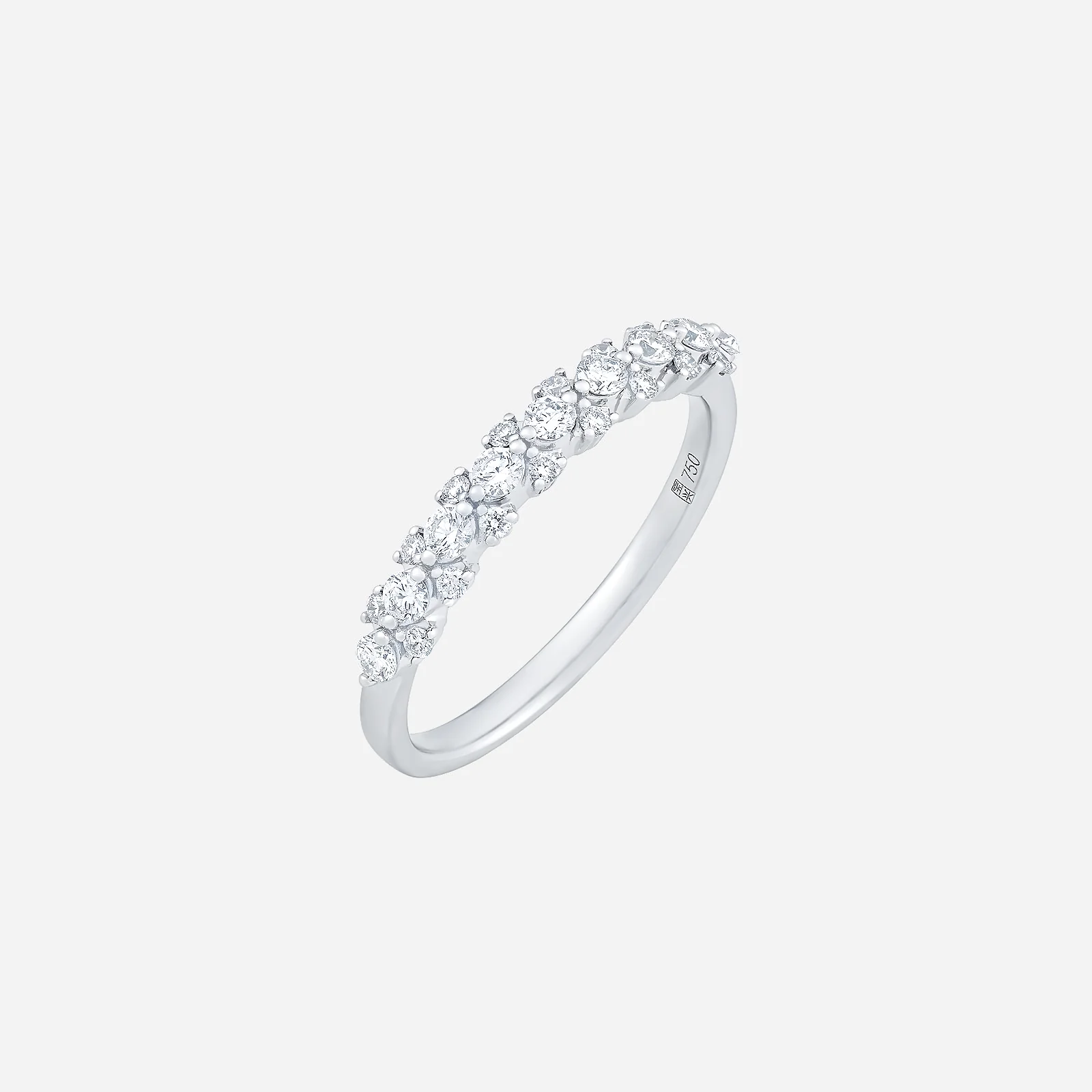 Gleam of Star Diamond Ring in White Gold (ADIAGROUP189V1007A)