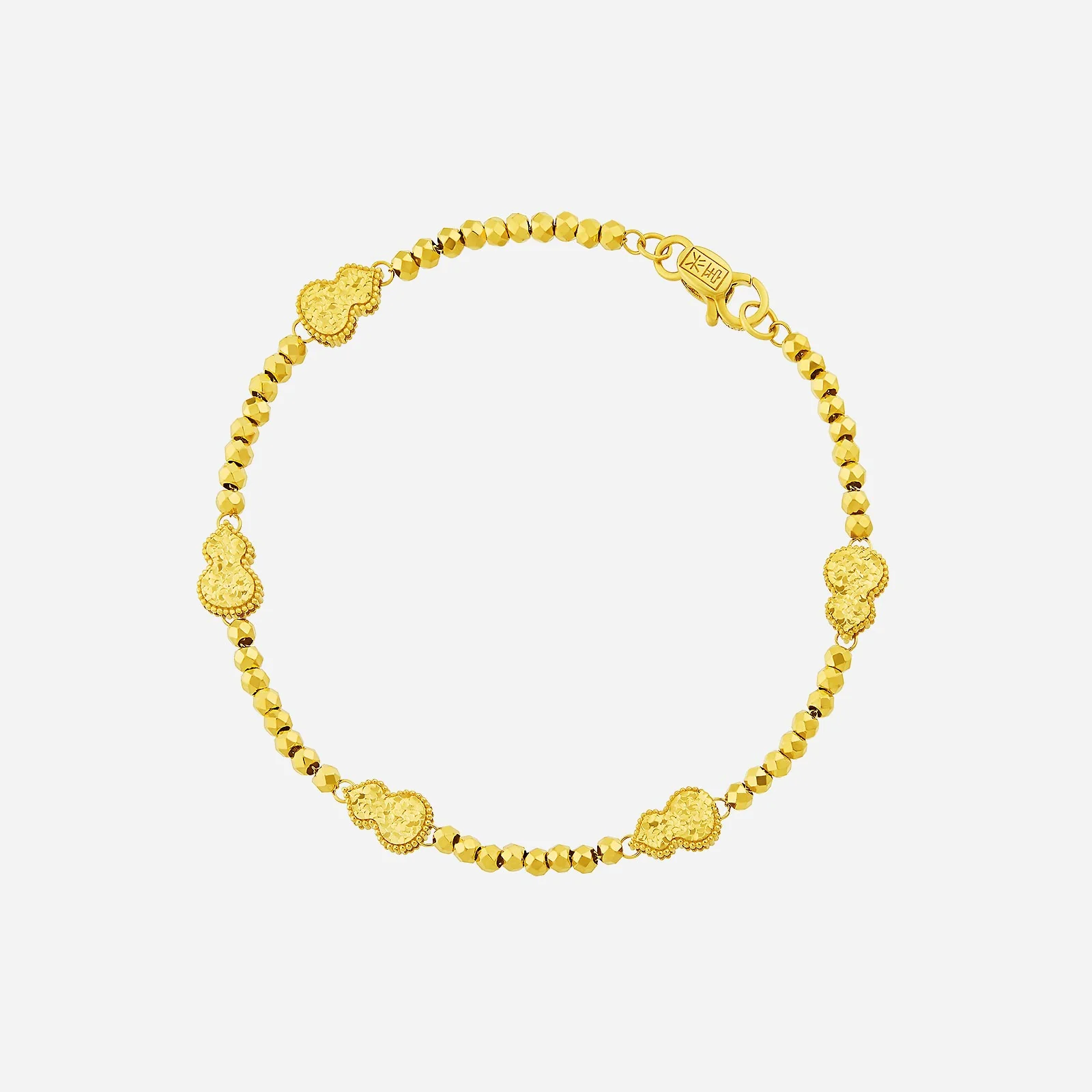 Glimmering Gourd Bracelet in Yellow Gold (E22KSTYLE0640A)