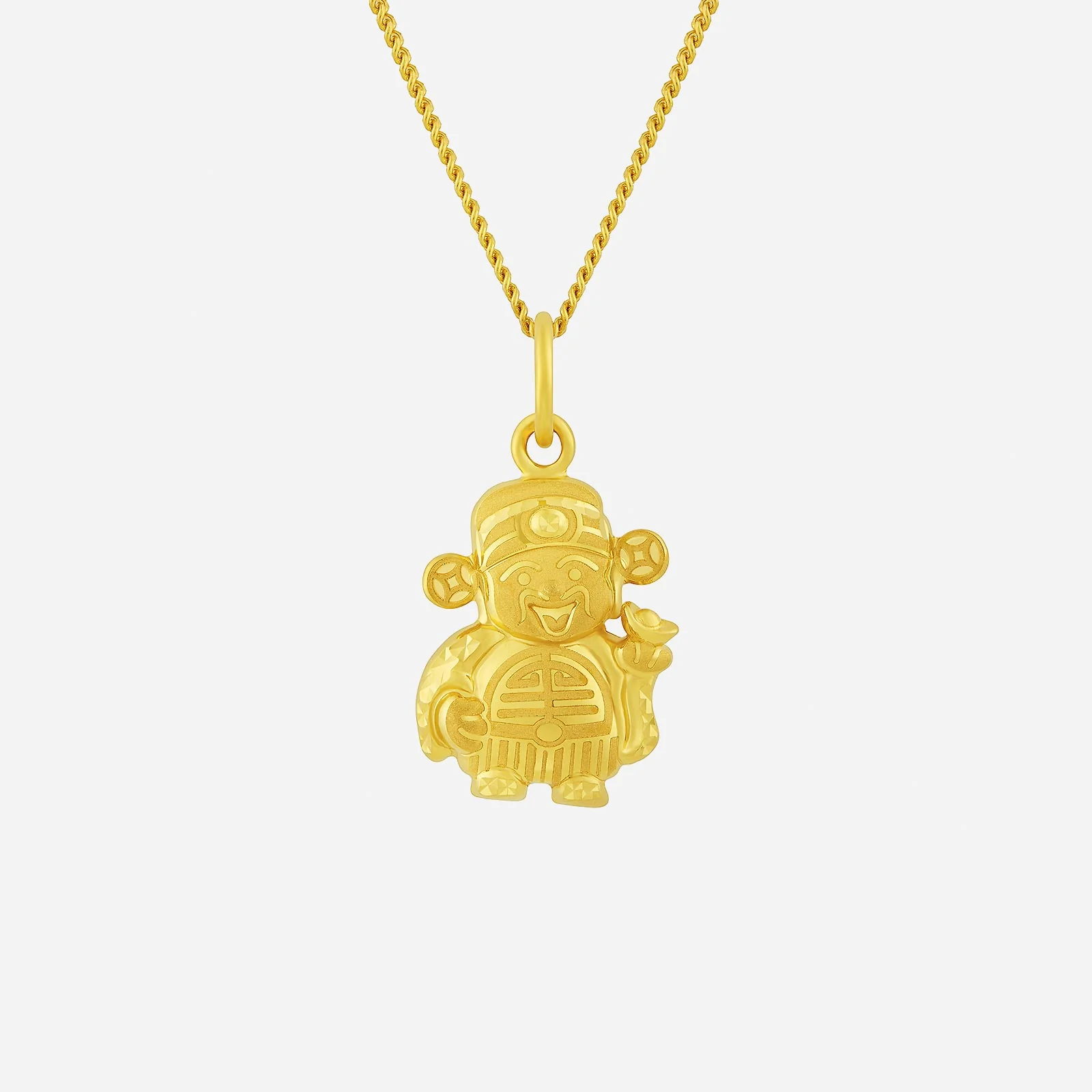 God of Fortune Pendant in Yellow Gold (G22KSTYLE1726A)