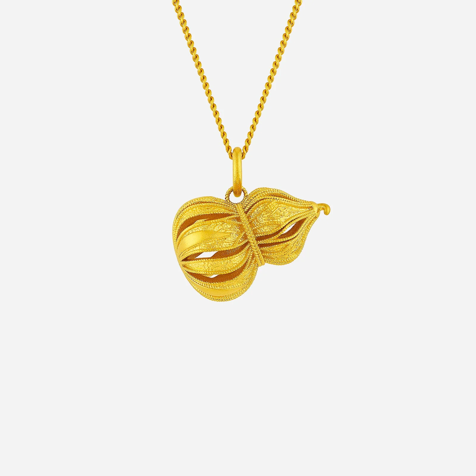 Golden Gourd Pendant in Yellow Gold (G999STYLE1903A)