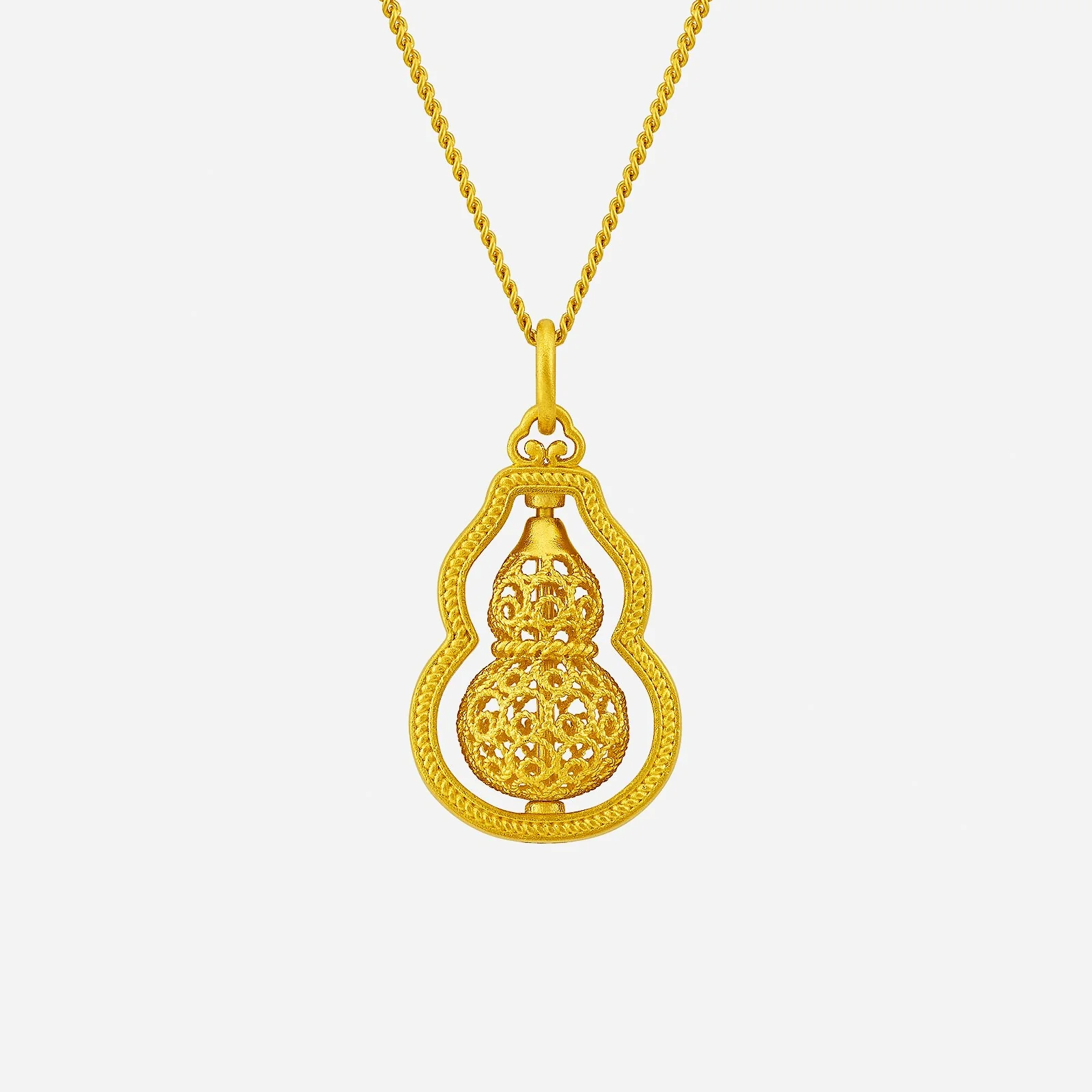 Gourd Pendant in Yellow Gold (G999STYLE1617A)