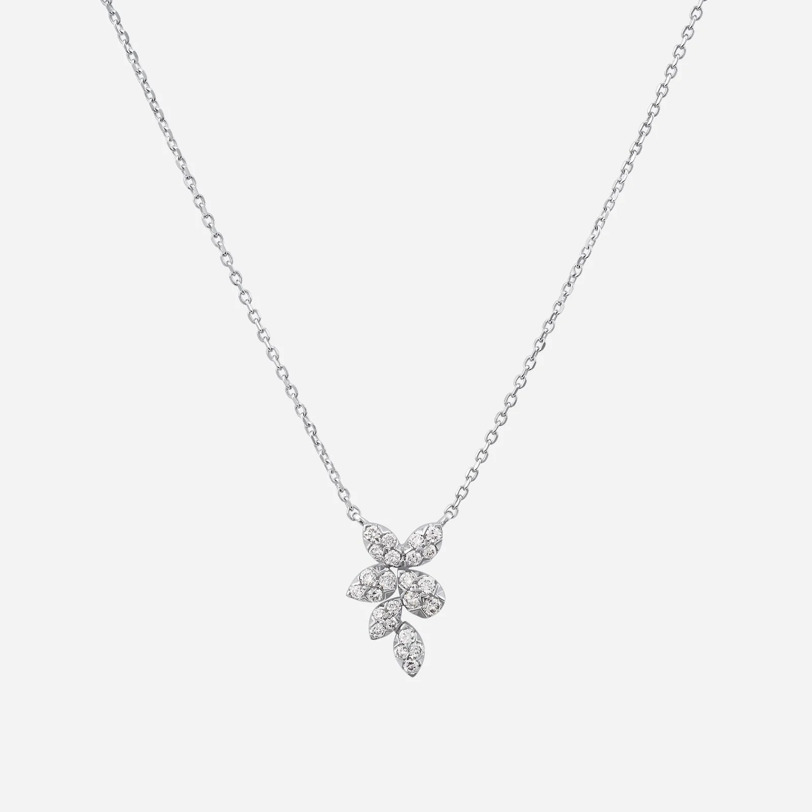 Holly Stars Diamond Necklace in White Gold (FDIAGROUP073V0376A)