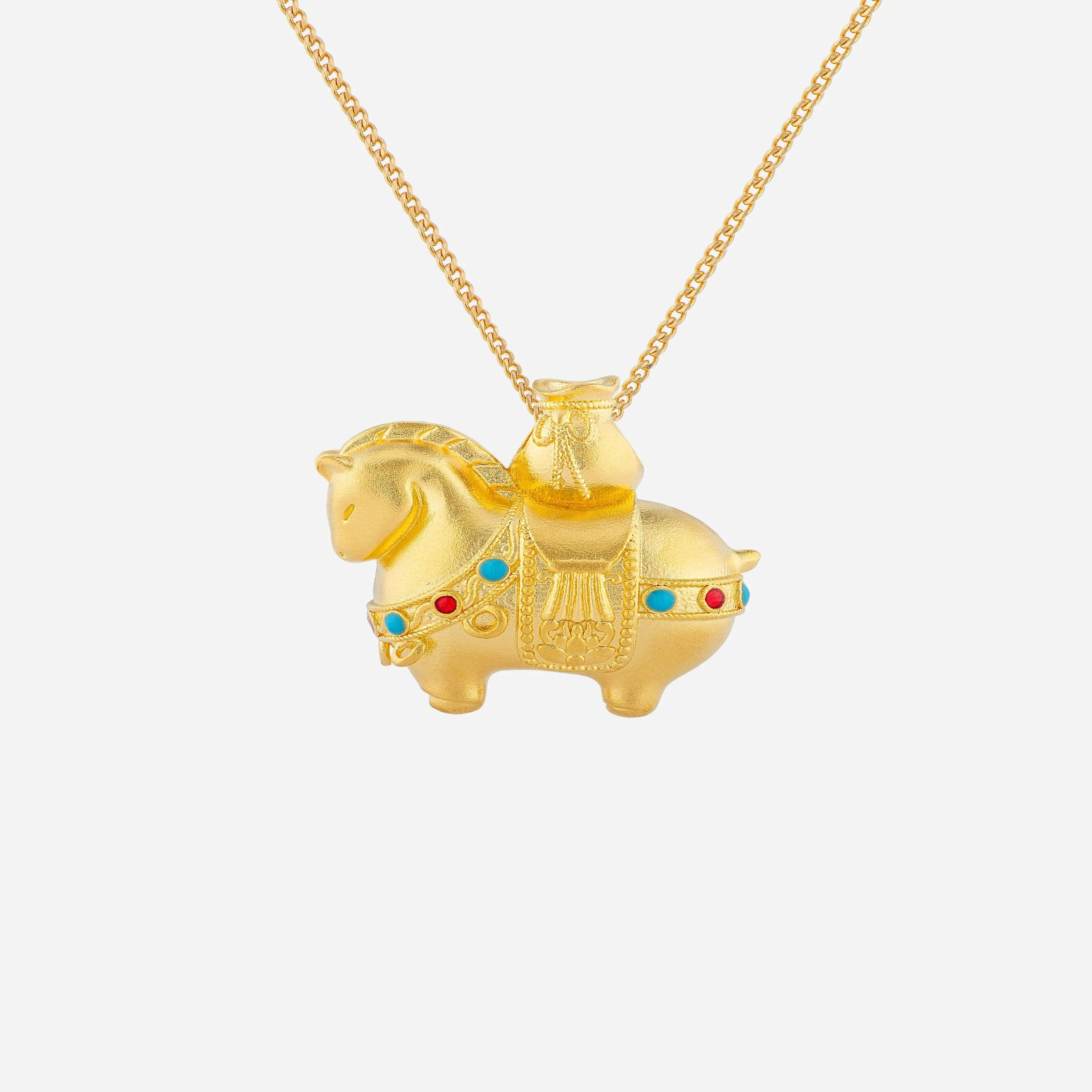 Horse Pendant in Yellow Gold (G999STYLE2033A)