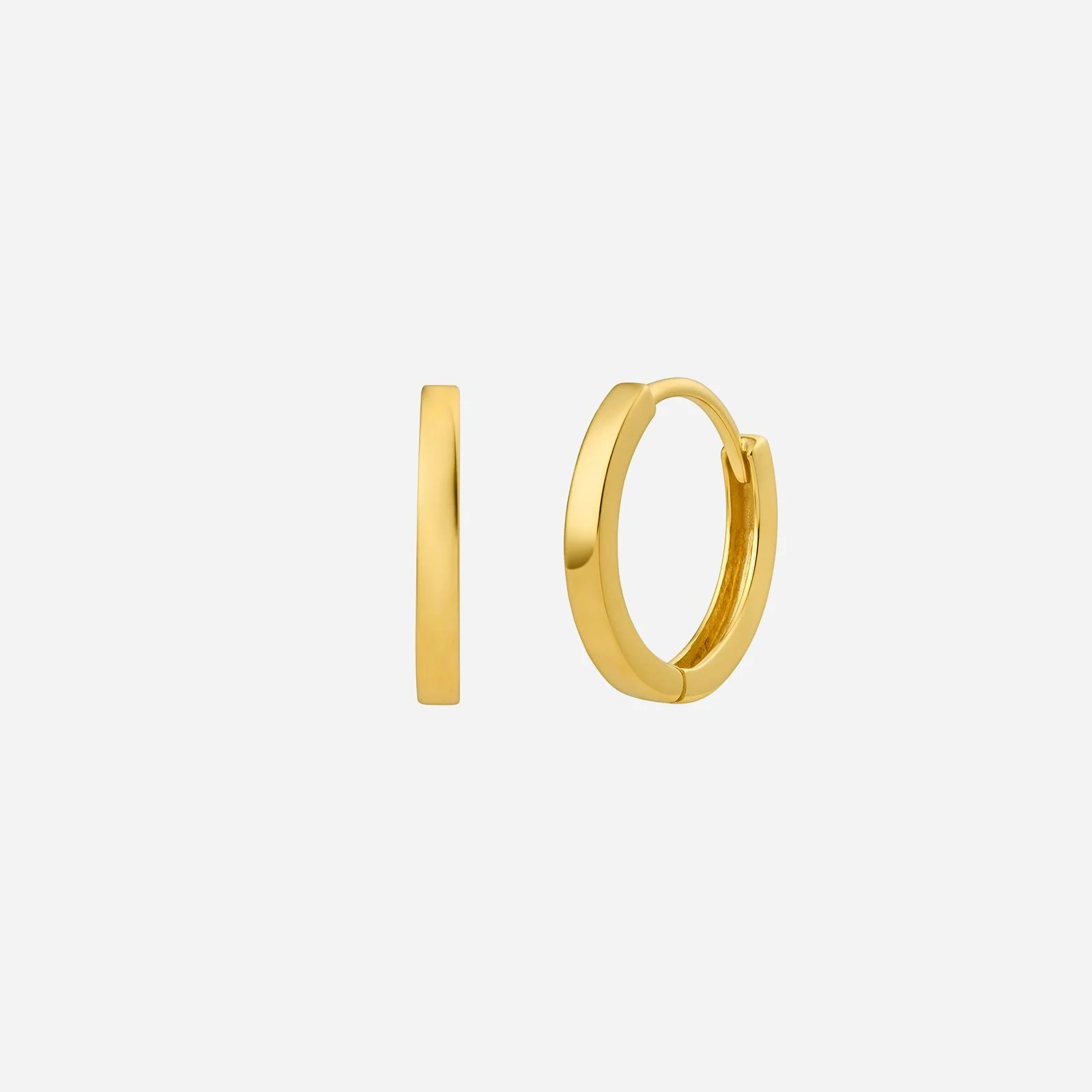 Huggie Earrings in Yellow Gold (H22KHUGGIEFL1121179A)