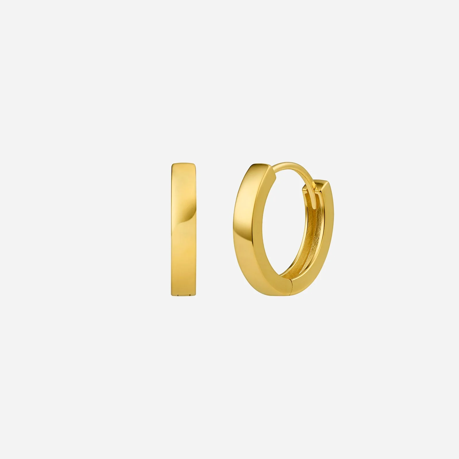 Huggie Earrings in Yellow Gold (H22KHUGGIEFL2131182A)