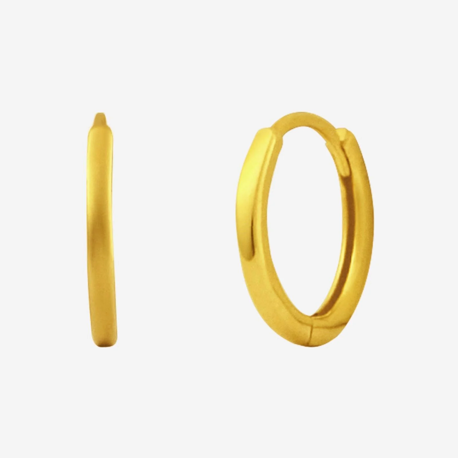 Huggie Earrings in Yellow Gold (H22KHUGGIERD1130955A)