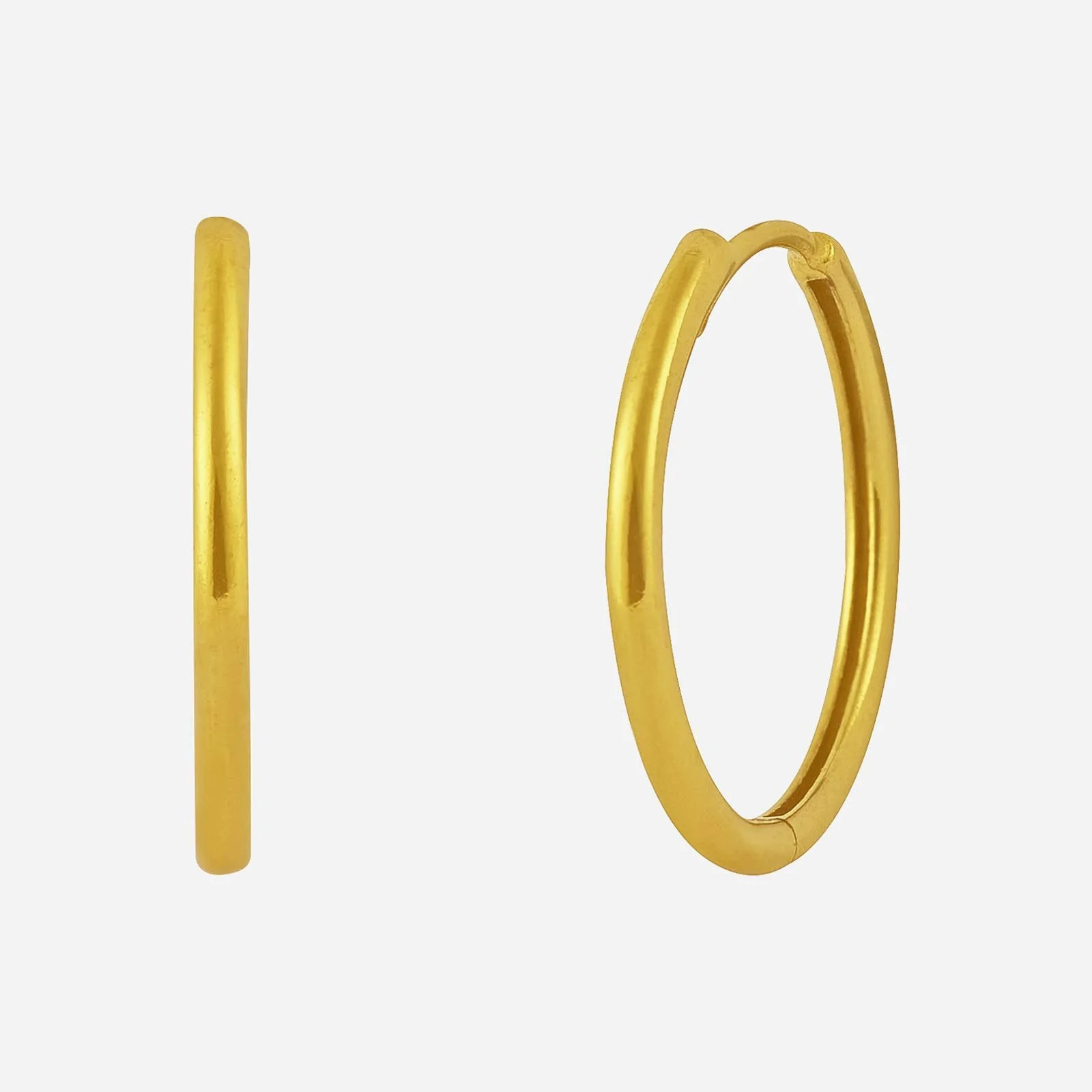 Huggie Earrings in Yellow Gold (H22KHUGGIERD1170956A)