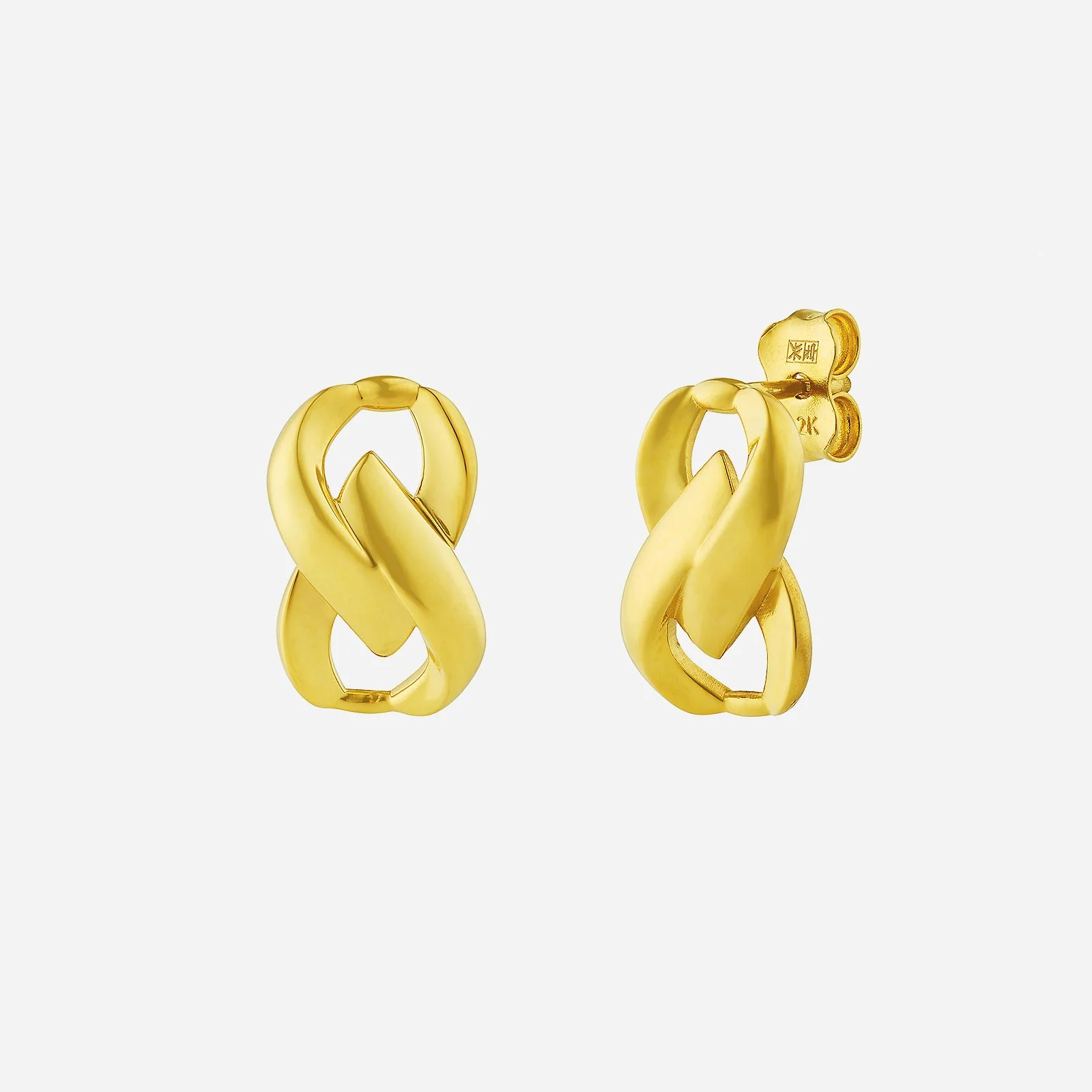 Infinity Earrings in Yellow Gold (H22KSTYLE1277A)