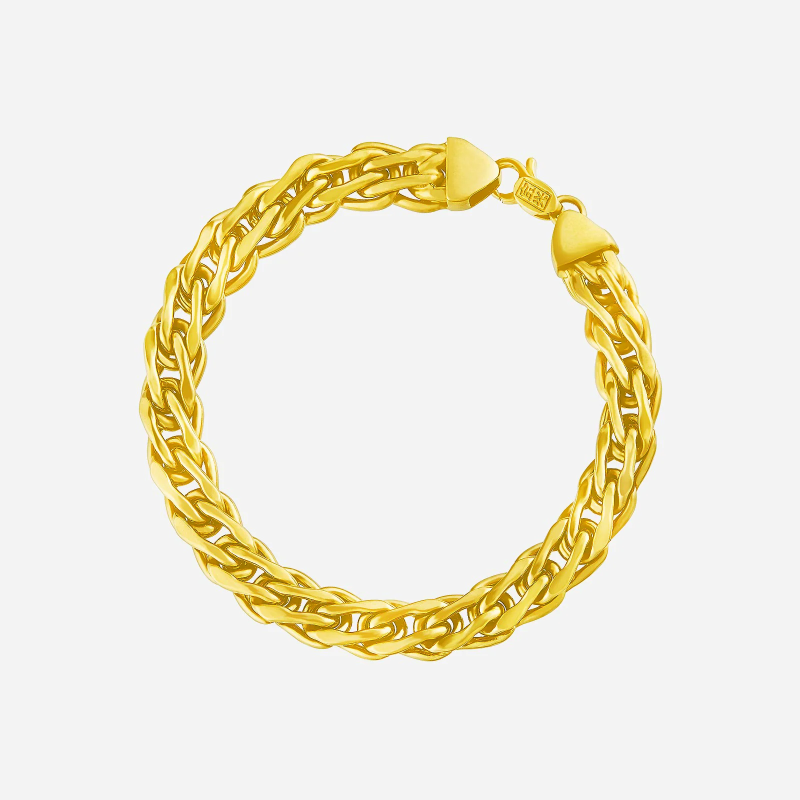 Interlink Bracelet in Yellow Gold (E22KSTYLE0617A)
