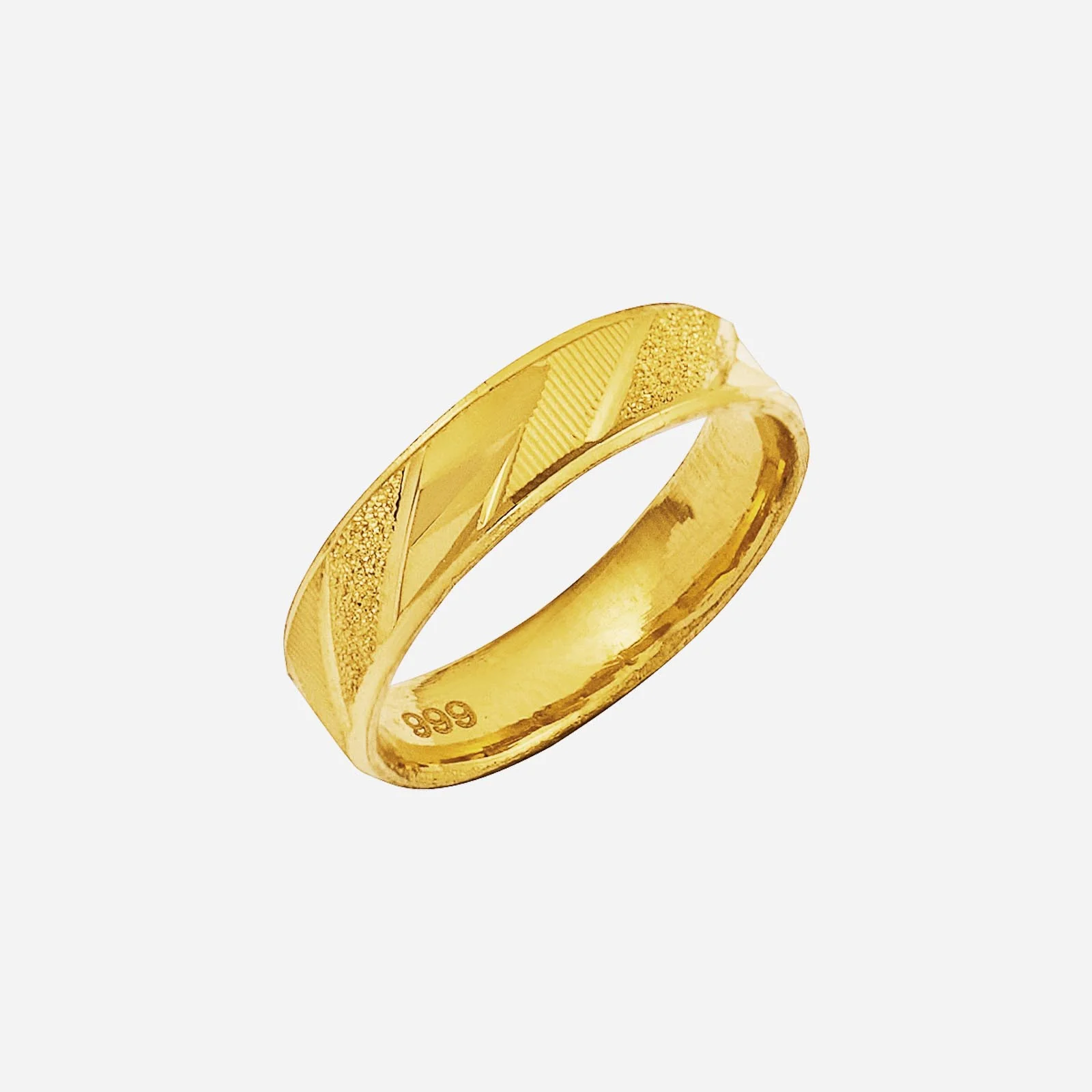 Intertwined Band in Yellow Gold (C999BANDRG0068A)