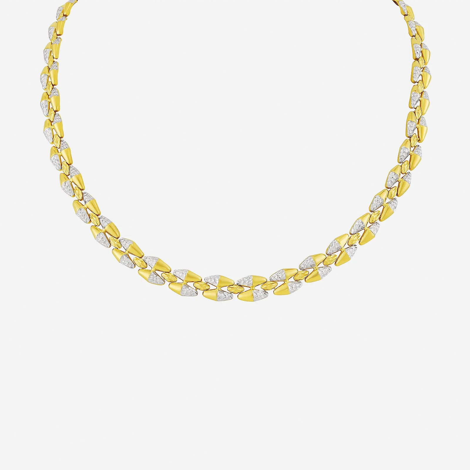 Lambent Necklace in Yellow White Gold	 (F22KGROUP231V0534A)