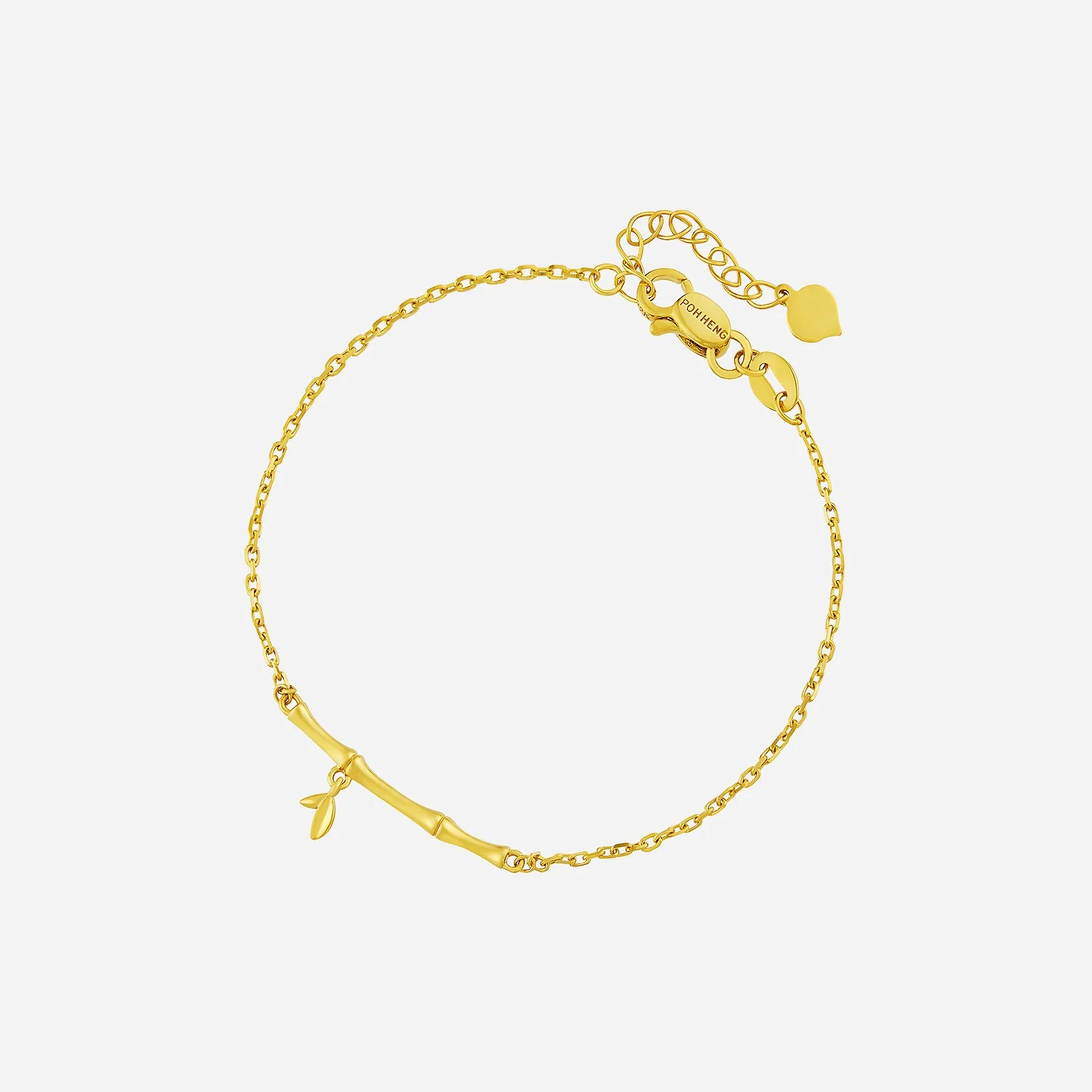 Leafy Bamboo Bracelet in Yellow Gold (E22KSTYLE0575A)