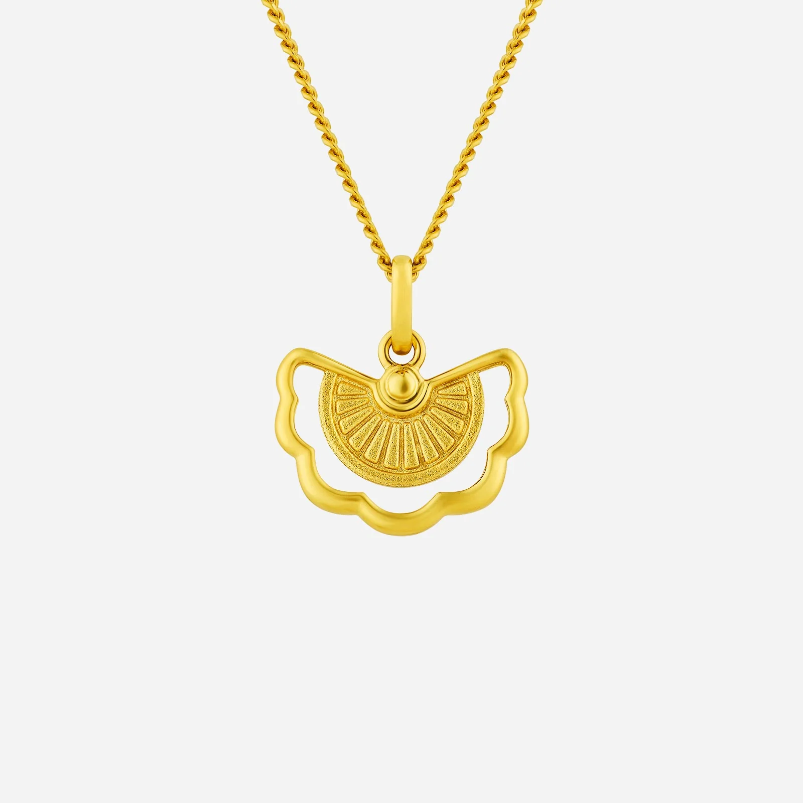 Legacy Fan Pendant in Yellow Gold (G22KLEGACYFAN1522A)