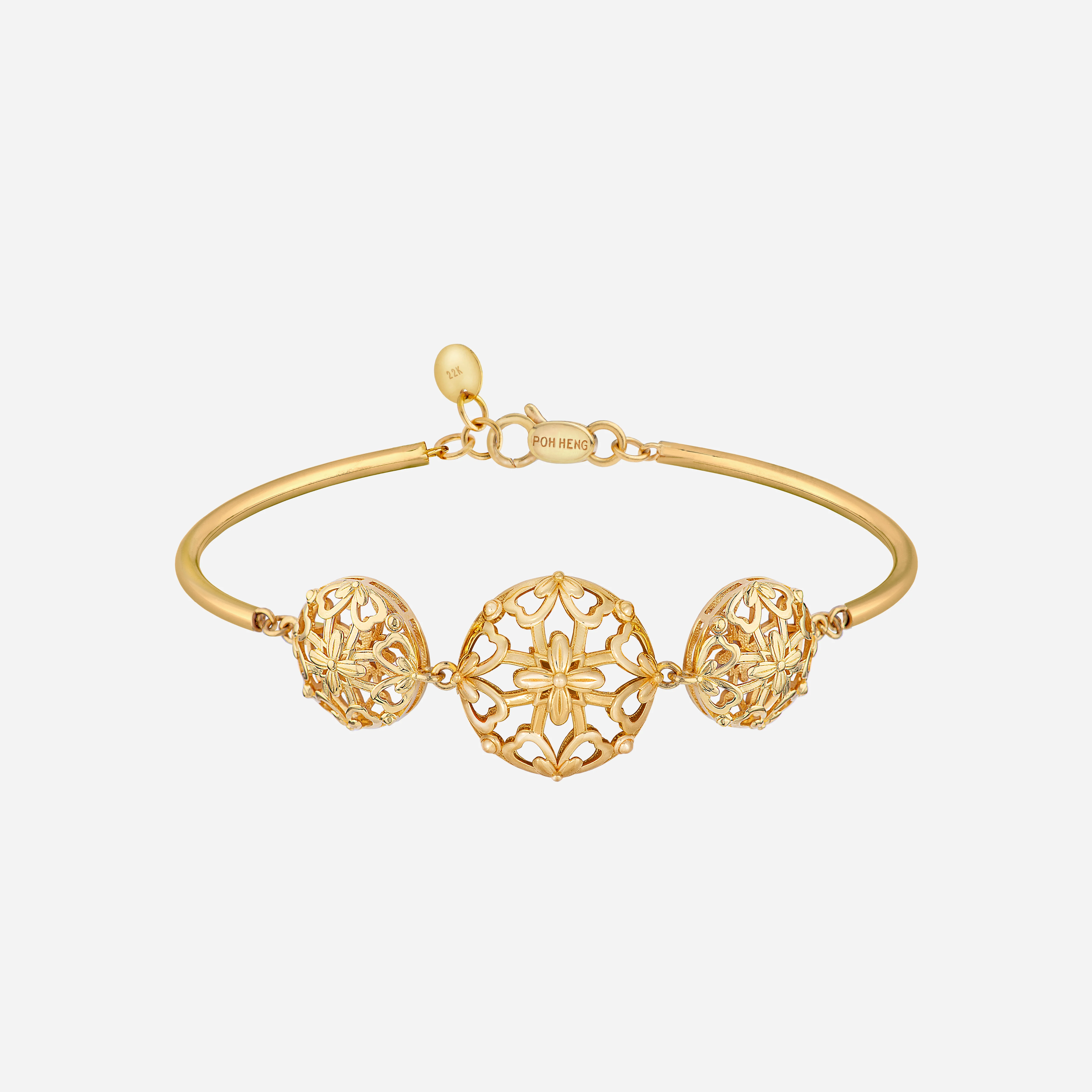Legacy Peony Bangle in Yellow Gold (D22KLEGACY291V0720A)