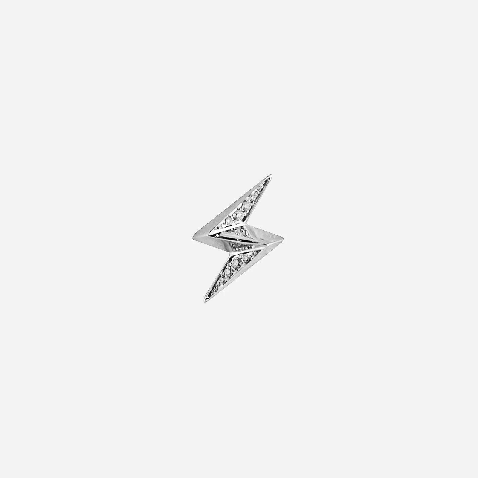 Lightning Bolt Diamond Earring in White Gold (HDIAFREESTYLE1104A)