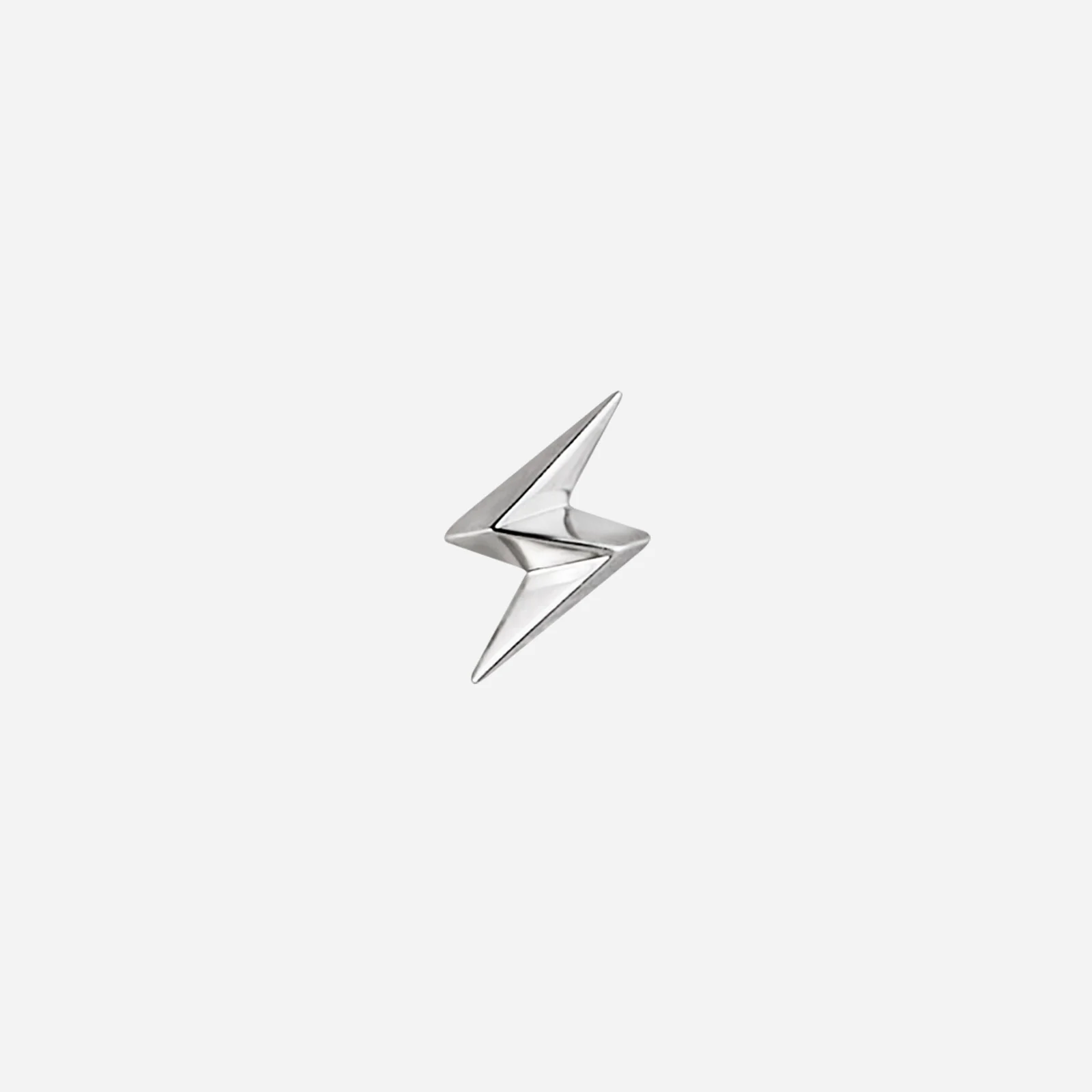 Lightning Bolt Earring in White Gold (H750FREESTYLE1106A)