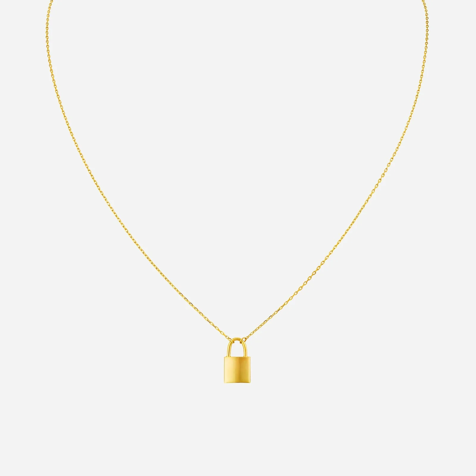 Lock Necklace in Yellow Gold (F22KKEYL0407A)