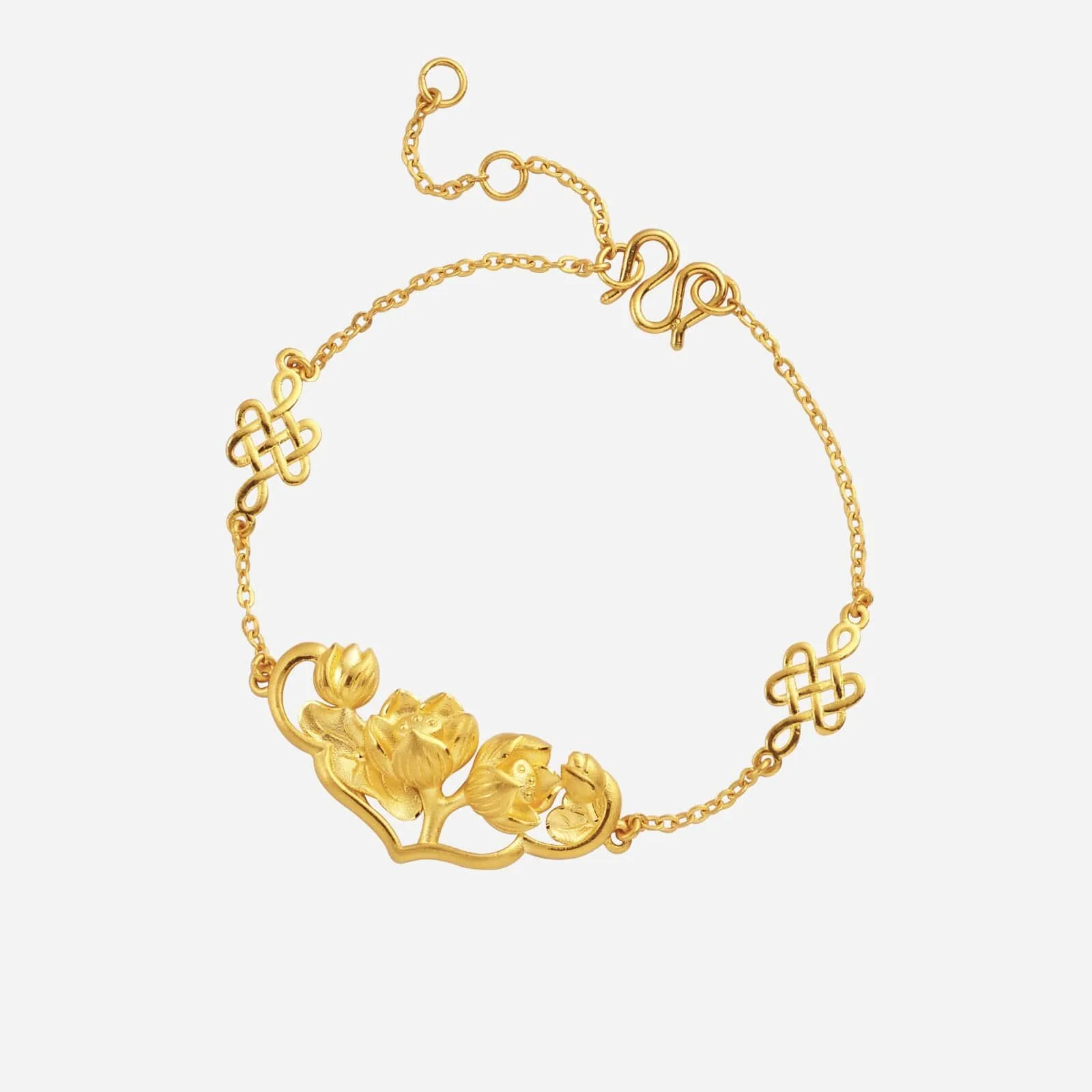 Lotus Harmony Bracelet in Yellow Gold (E999GROUP089V0454A)