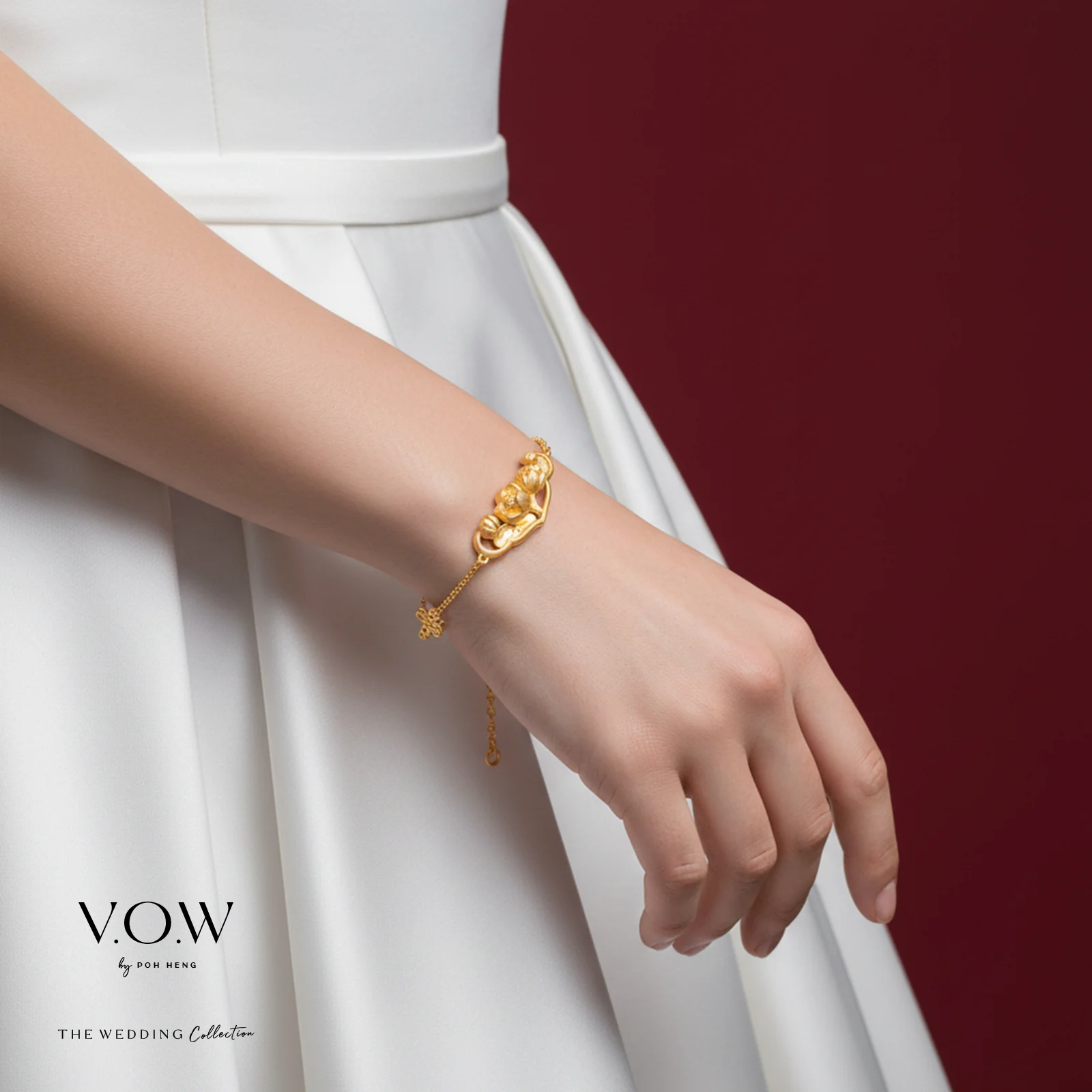 Lotus Harmony Bracelet in Yellow Gold (E999GROUP089V0454A) - Image 2