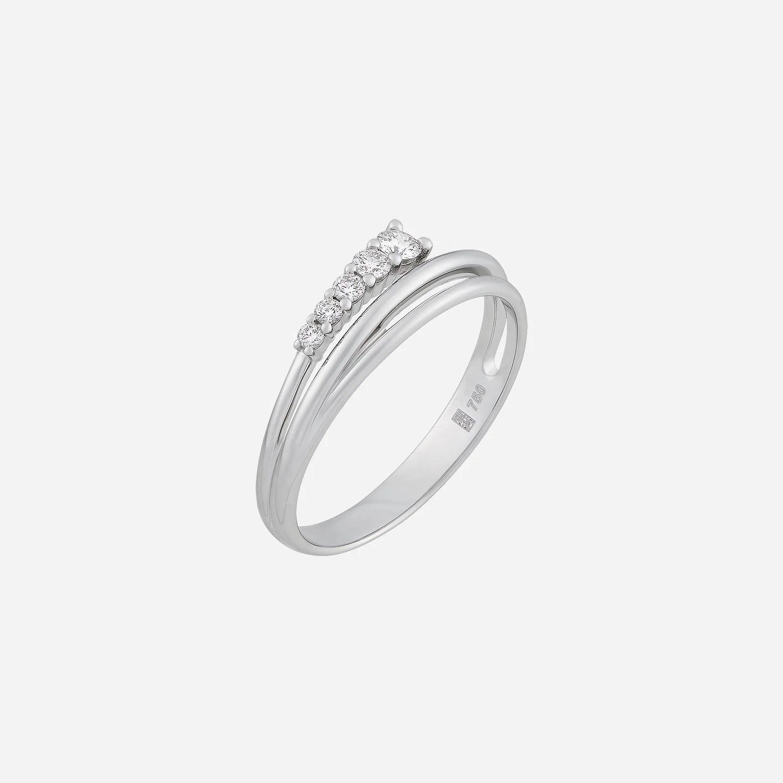 Love Journey Diamond Ring in White Gold (ALOVEJOURNEY1045A)