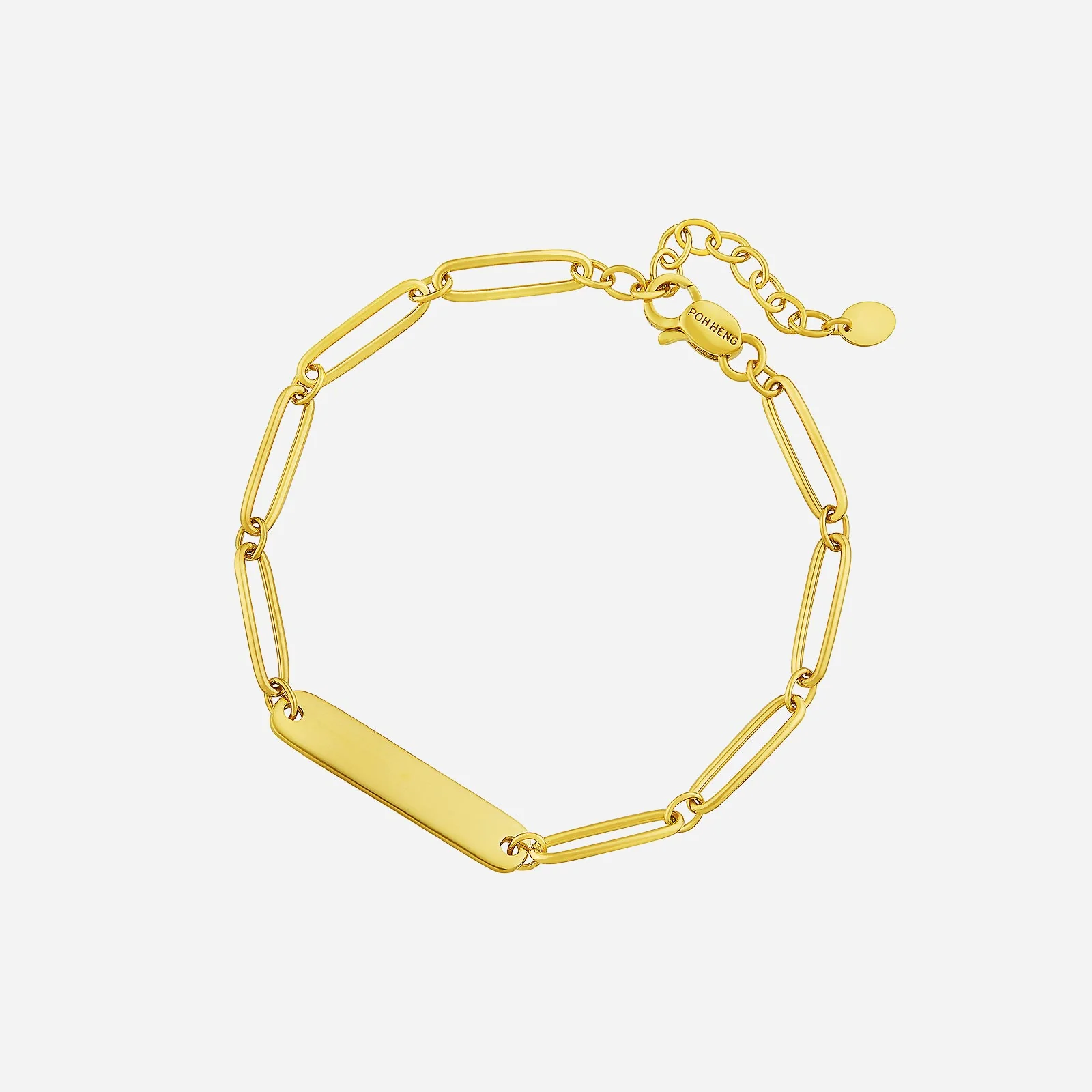Love Script Bracelet in Yellow Gold (E22KGROUP181V0602A)