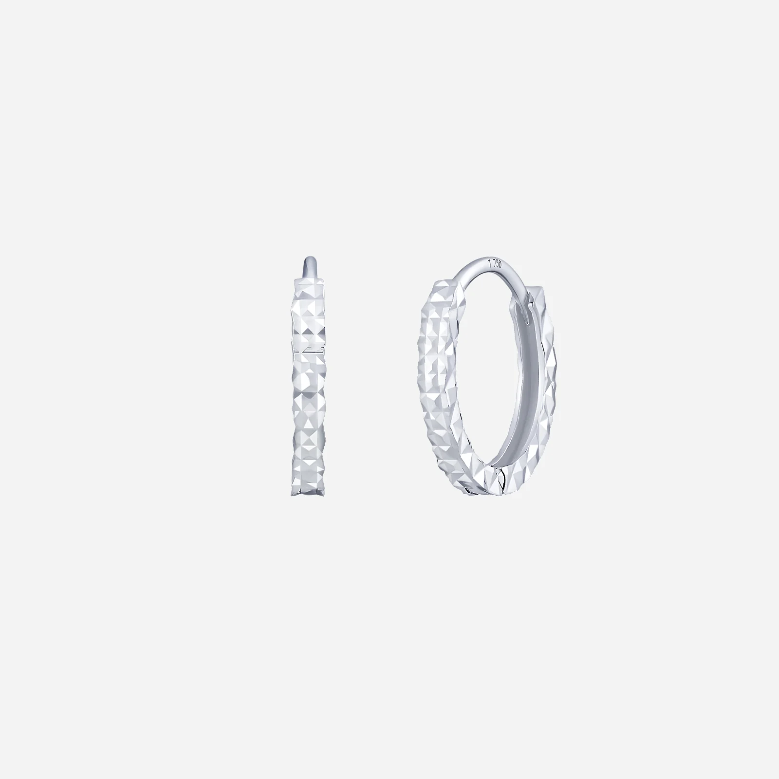 Luxe Gleam Earrings in White Gold (H750STYLE1746A)