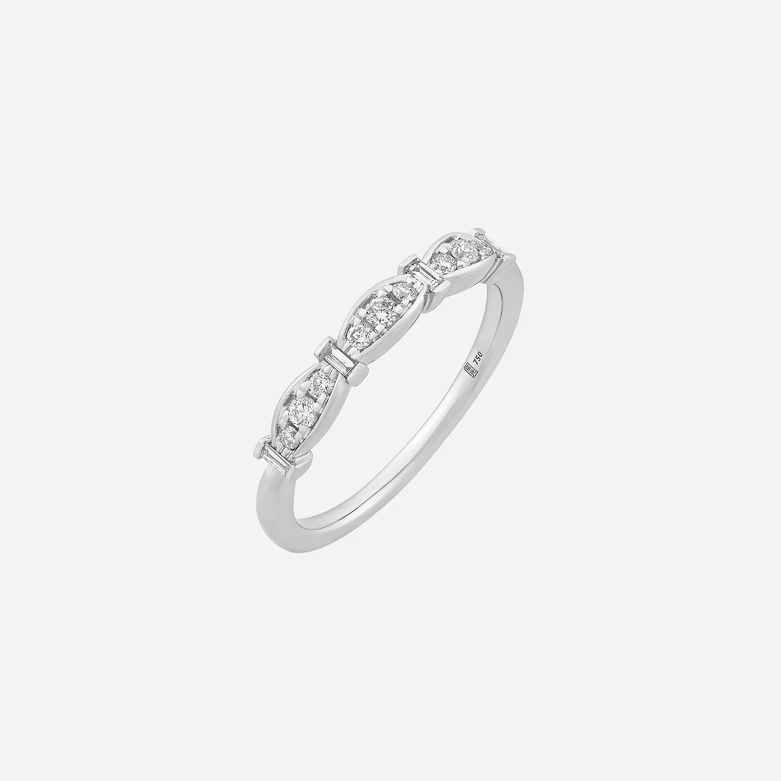 Luxe Shine Diamond Ring in White Gold (ADIASTYLE1076A)