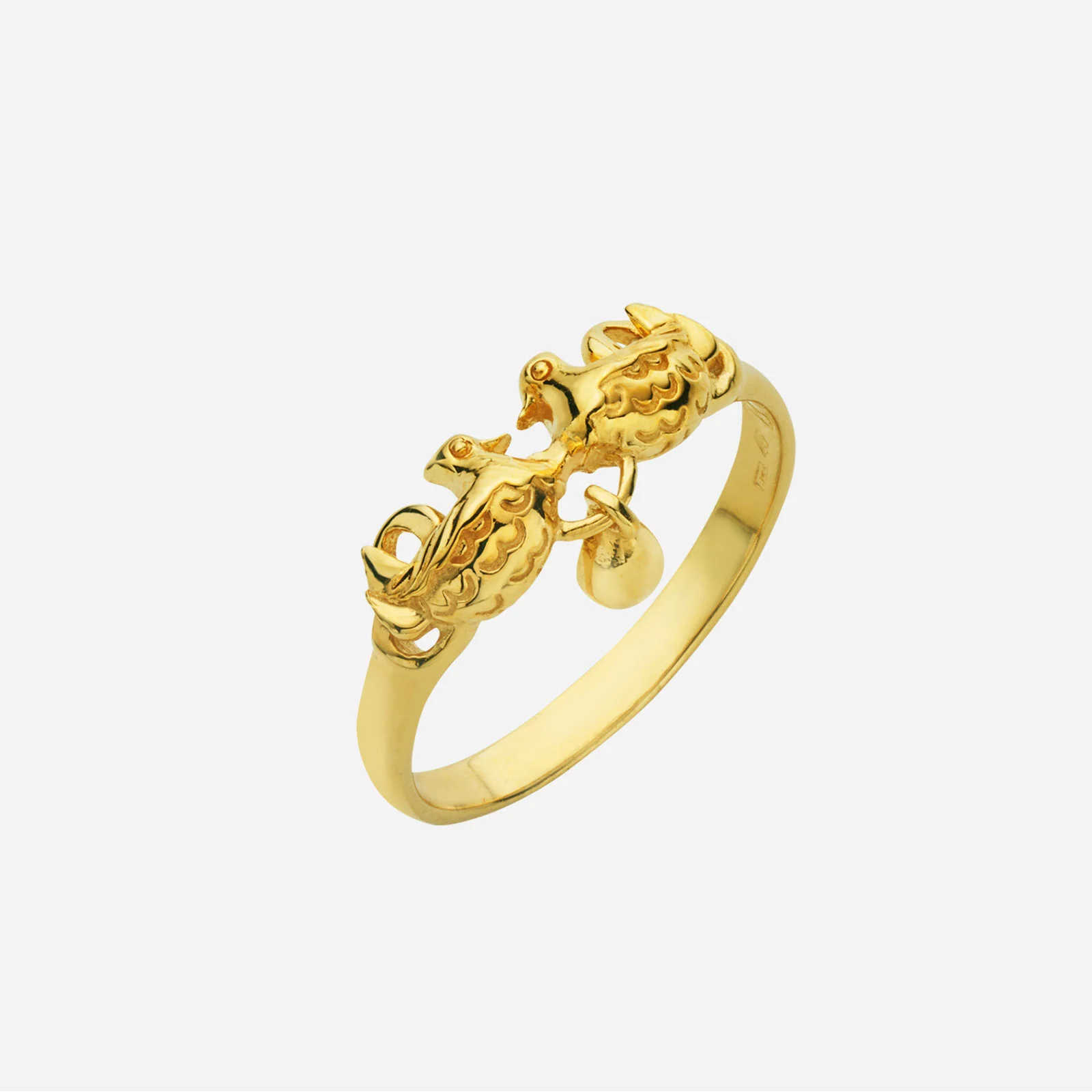 Mandarin Duck Ring in Yellow Gold (A22KGROUP004V0544A)