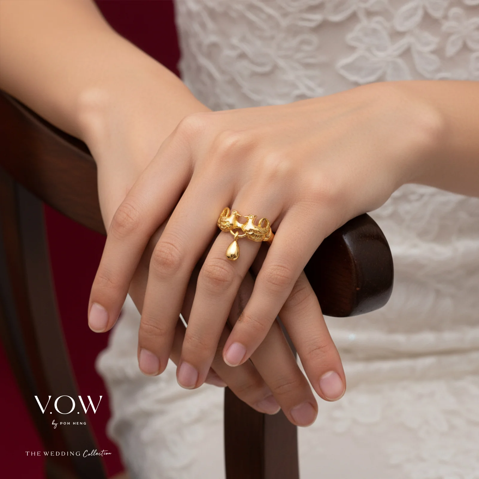 Mandarin Duck Ring in Yellow Gold (A22KGROUP004V0544A) - Image 2